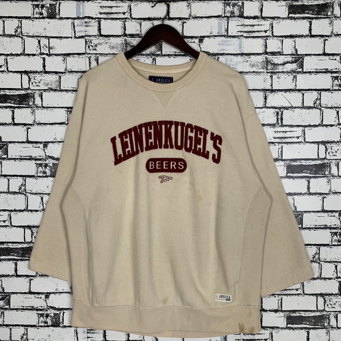image of The Jacob Leinenkugel American Beer Sweatshirt Crewneck in No Colour, Women's (Size Large)