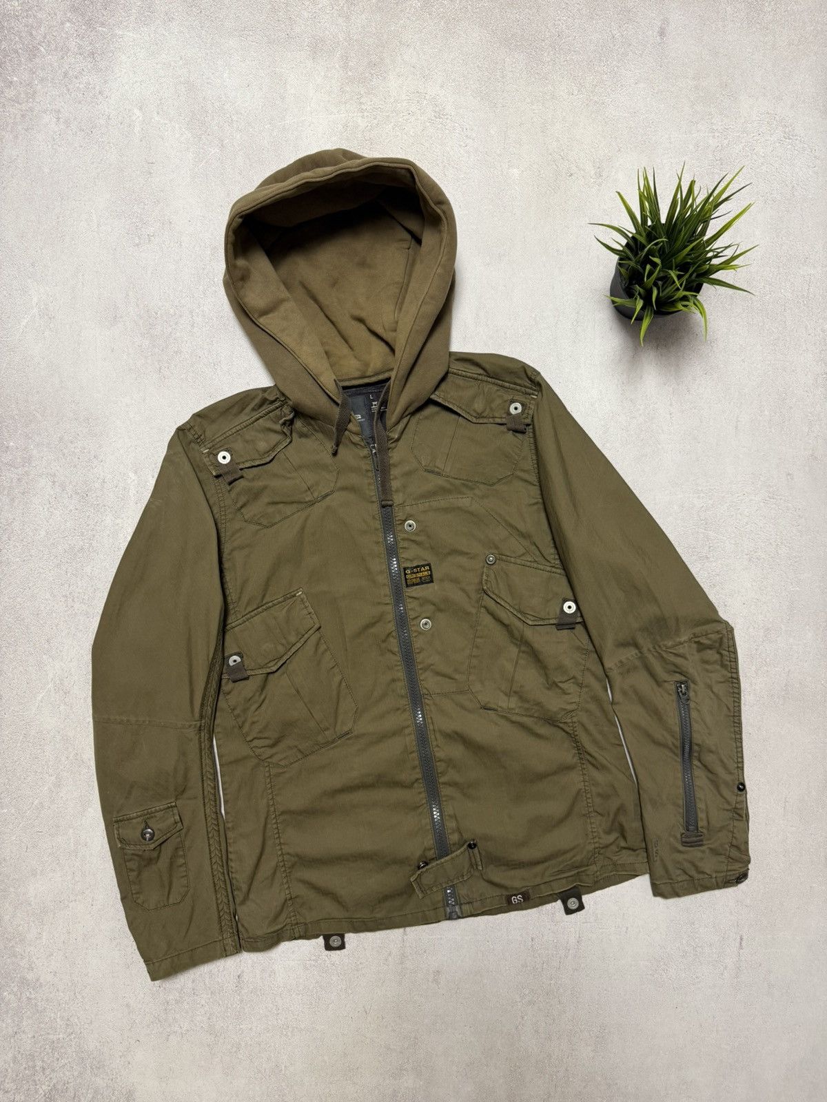 G-Star Vintage G Star Raw Jacket Multopocket Avant-Garde y2k 90s Size US L / EU 52-54 / 3 - 1 Thumbnail
