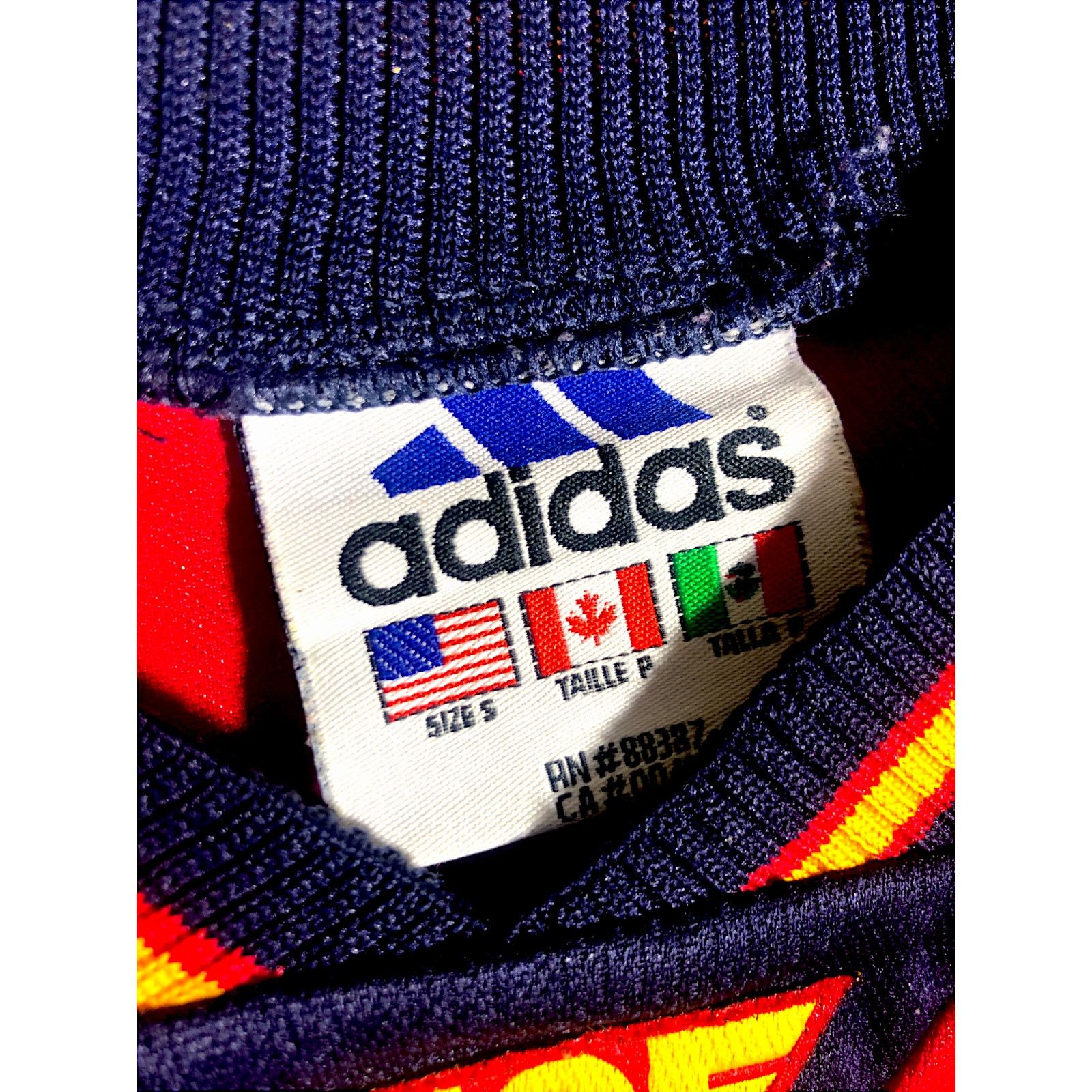Adidas Spain 1998 Adidas FEF Home World Cup Soccer Jersey - Small Size US S / EU 44-46 / 1 - 4 Thumbnail