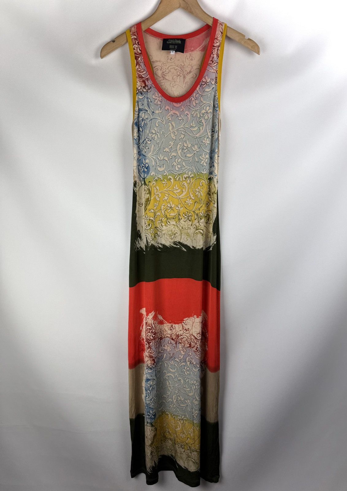 Jean Paul Gaultier Jean Paul Gaultier Vintage 90s Patterned Bodycon Maxi Dress Size M / US 6-8 / IT 42-44 - 1 Thumbnail