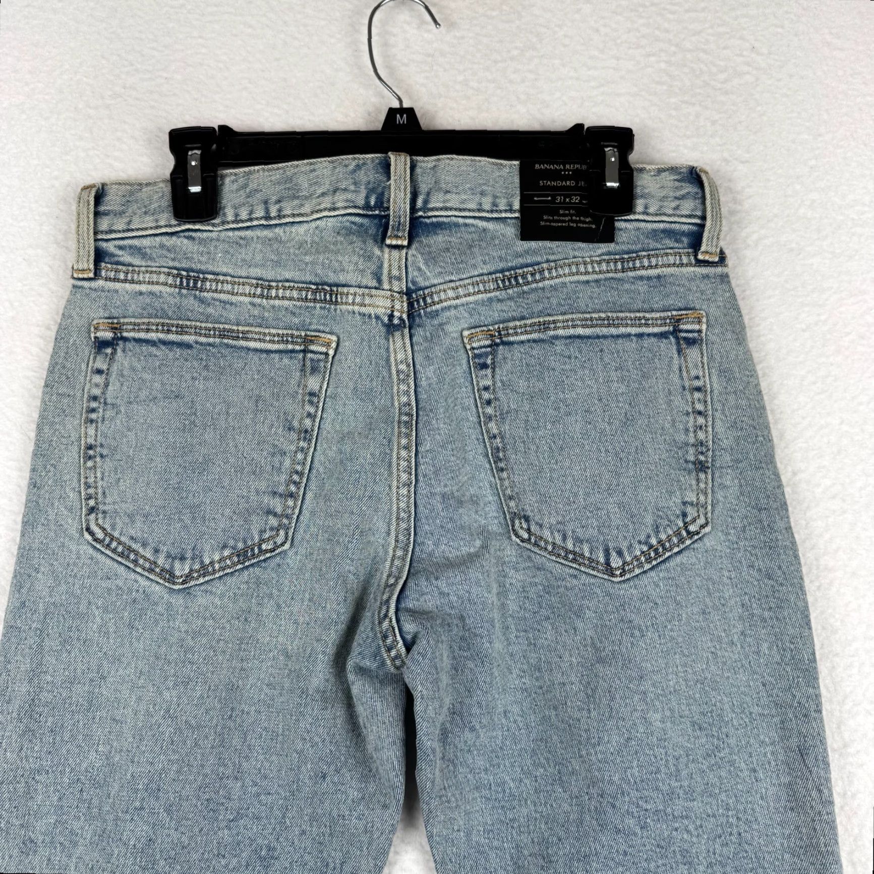 Banana Republic Banana Republic Jeans Slim Tapered Fit Light Wash 31x32 Denim Men Regular 5-Pocket Inseam 32 Vintage No Size US 31 - 3 Thumbnail