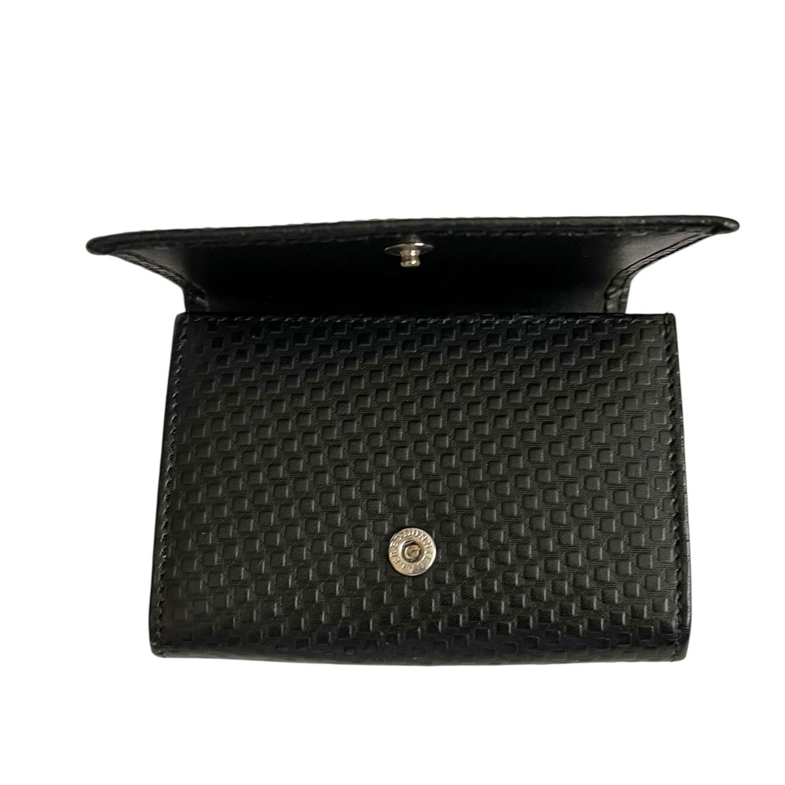 Alfred Dunhill Dunhill Micro D-Eight Black Leather Card Holder Coin Case Size ONE SIZE - 7 Thumbnail