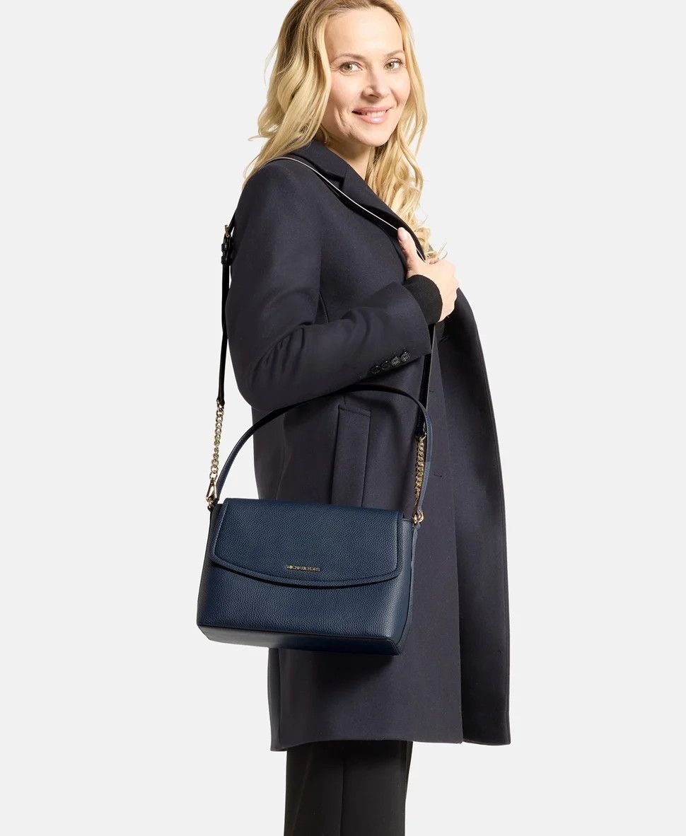 Michael Kors Michael Kors Dark Blue Leather Shoulder Bag (New with Tags) Size ONE SIZE - 5 Thumbnail
