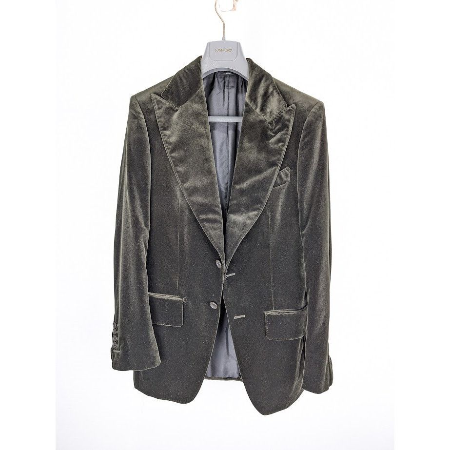 Tom Ford o1rshd1 Blazer Jacket in Olive Size US S / EU 44-46 / 1 - 1 Thumbnail