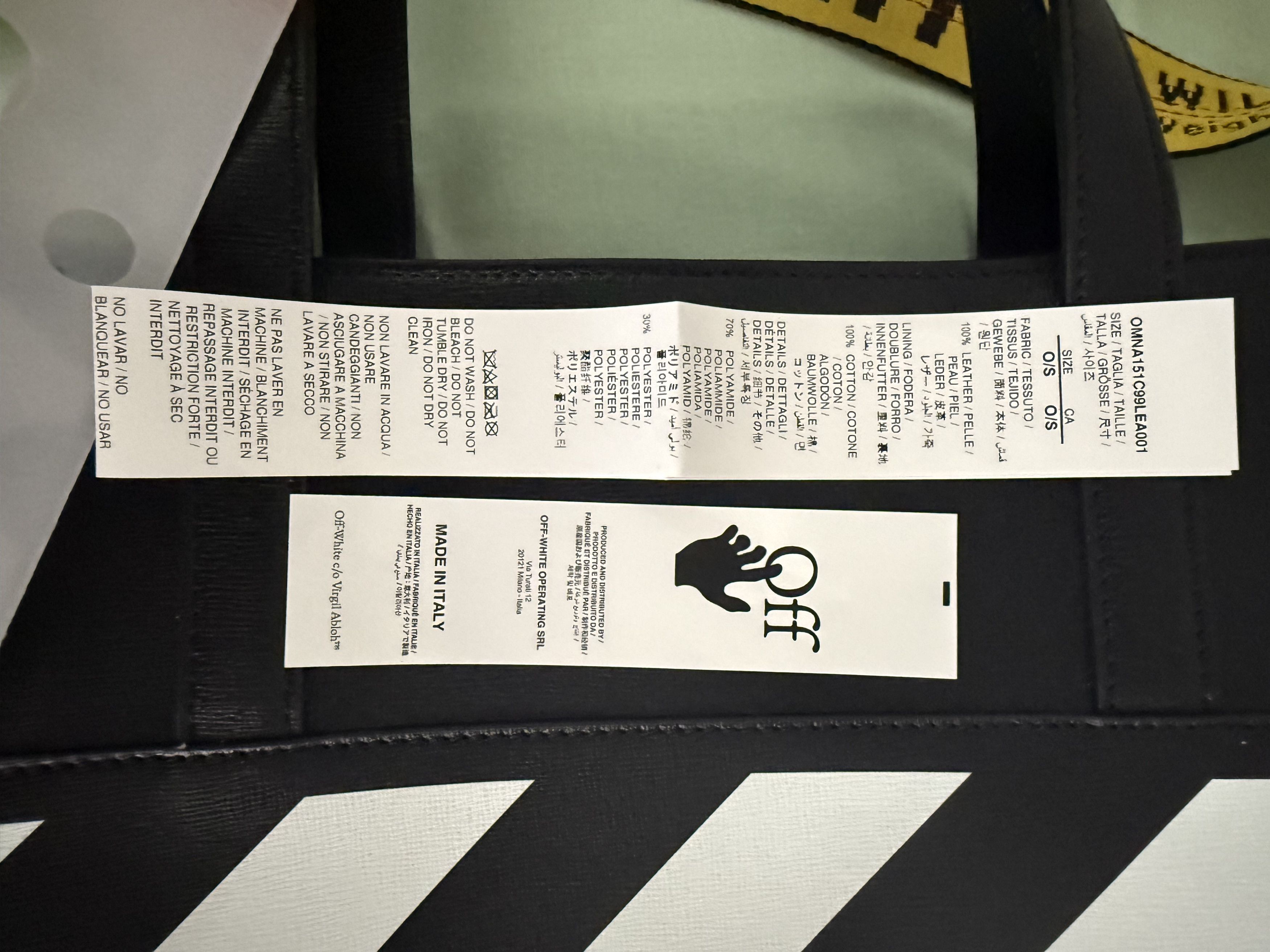 Off-White Off White Tote Black Leather Size ONE SIZE - 20 Thumbnail