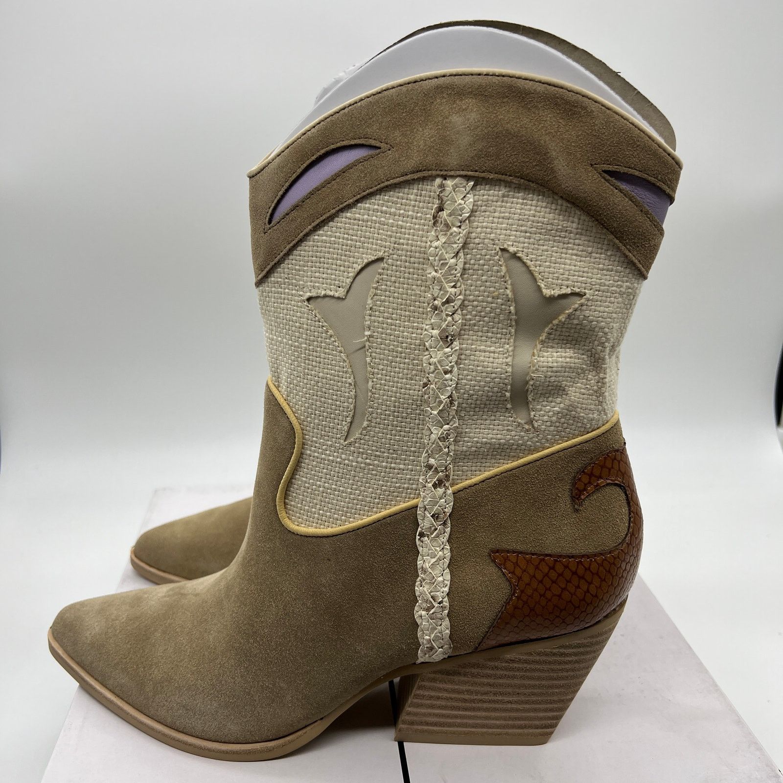Other Dolce Vita Leather Cowboy Boots Size 10 Brown Taupe Size US 10 / IT 40 - 4 Thumbnail