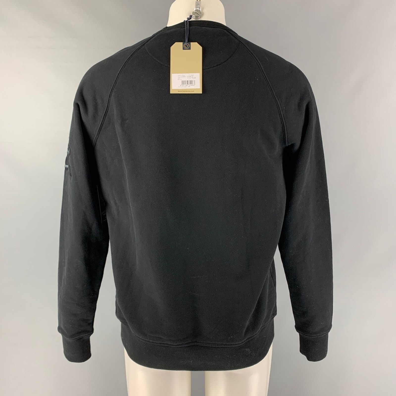 Baracuta BARACUTA Size M Black Solid Cotton Crew-Neck Sweatshirt Size US M / EU 48-50 / 2 - 5 Thumbnail