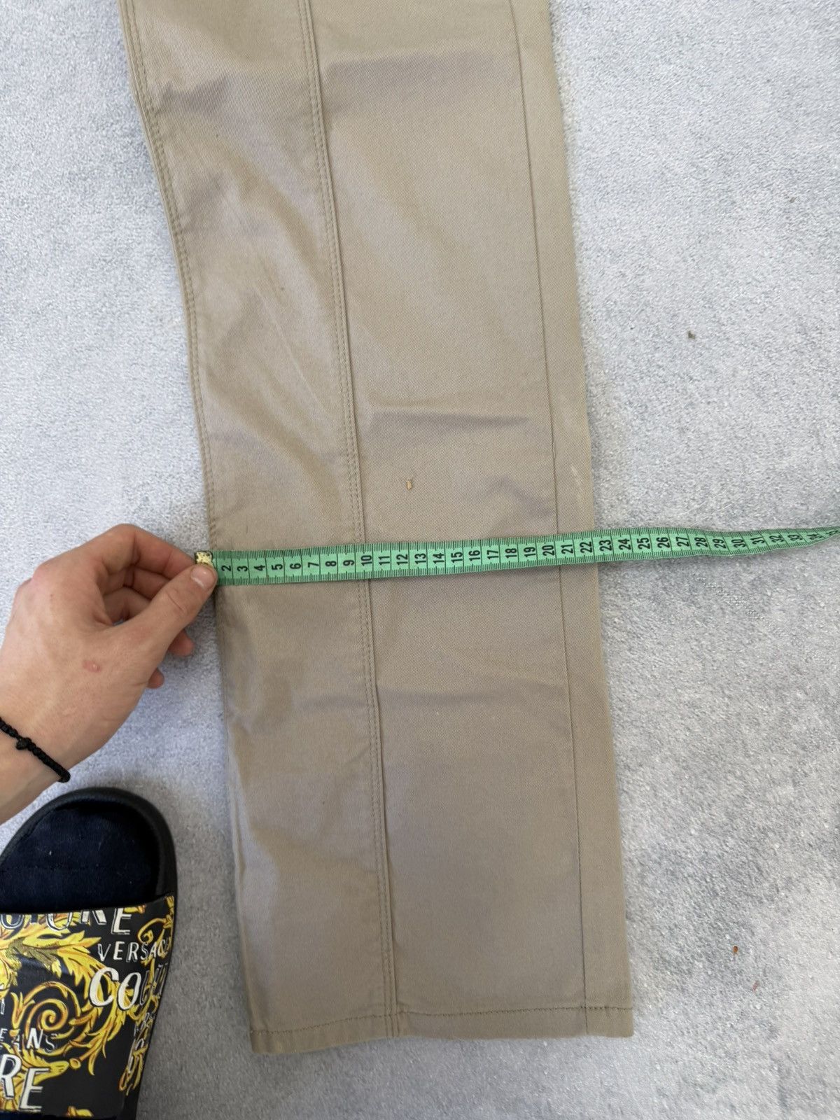 Japanese Brand Vintage Streetwear Flared Bootcut Baggy Beige Y2K Jeans Size US 30 / EU 46 - 17 Thumbnail