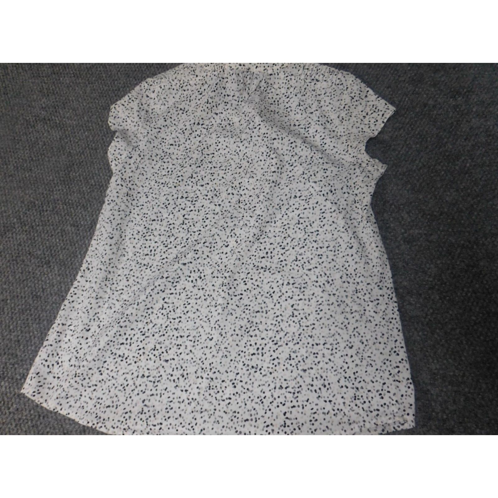 Croft & Barrow Croft & Barrow Blouse Womens M White Stretch Casual Crew Neck Sleeveless Polyester Rayon Floral Classic Basic Regular Size M / US 6-8 / IT 42-44 - 7 Thumbnail