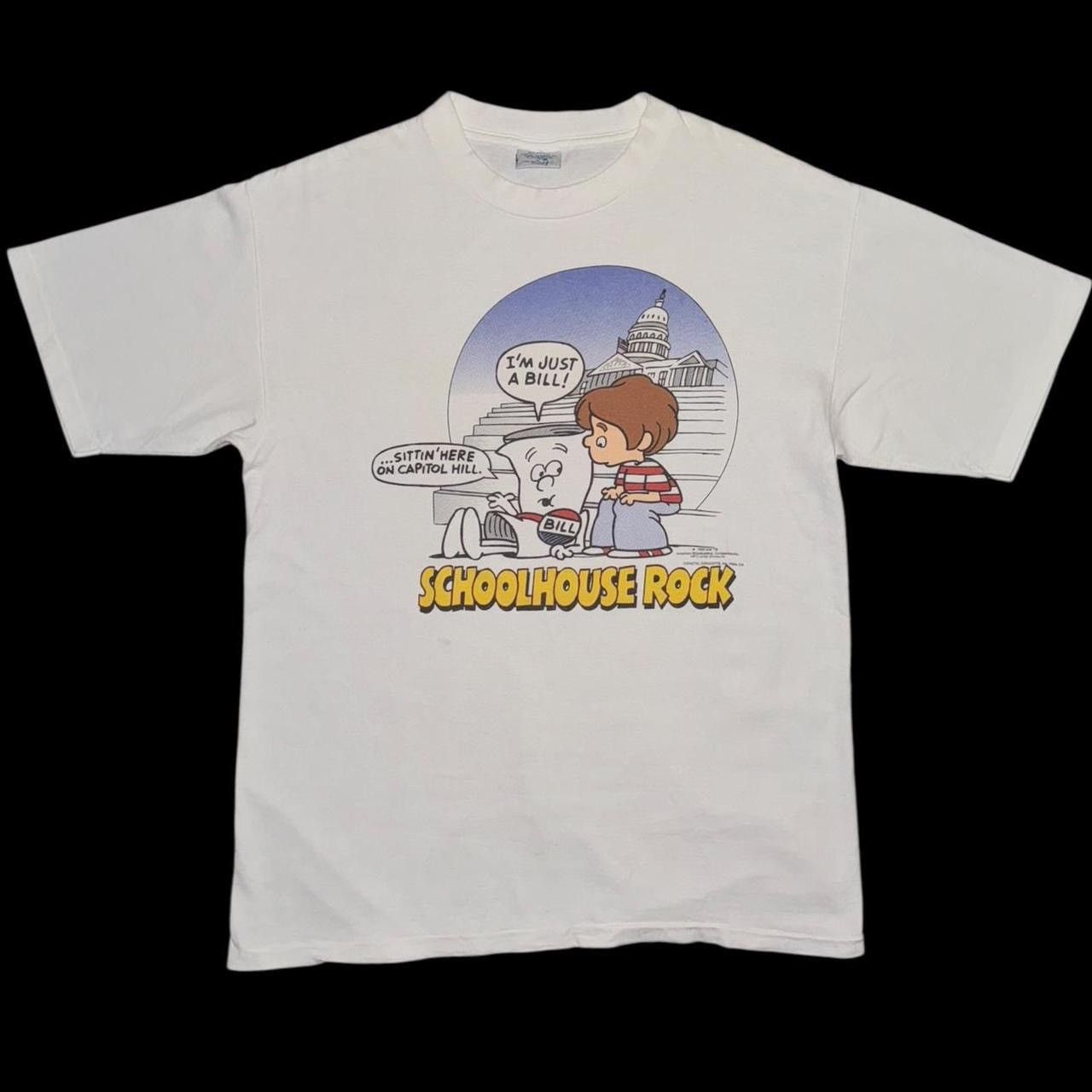 Vintage 1995 Schoolhouse Rock Kids TV Graphic Tee Size US XL / EU 56 / 4 - 3 Thumbnail