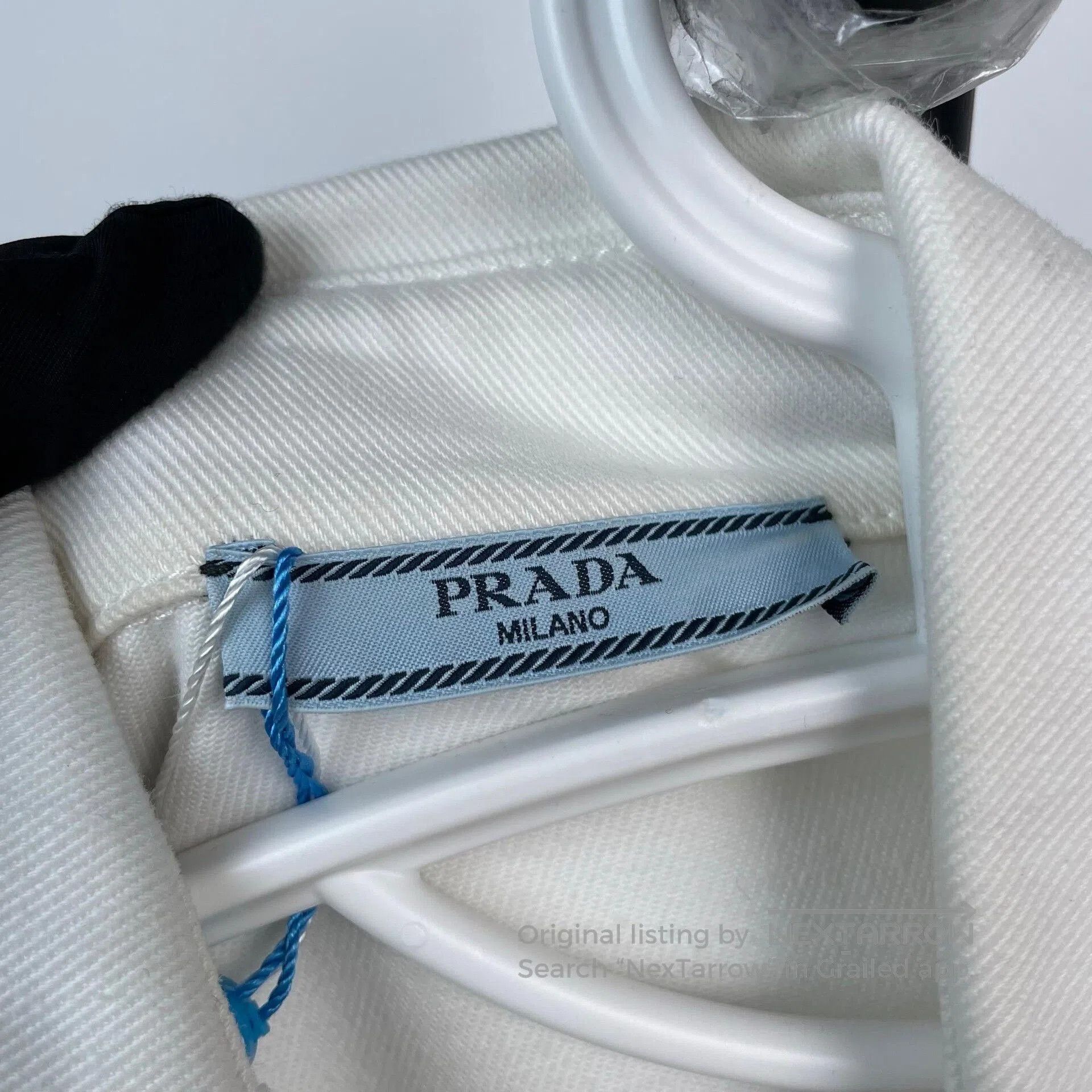 Prada Prada White Logo Long. Size XS / US 0-2 / IT 36-38 - 5 Thumbnail