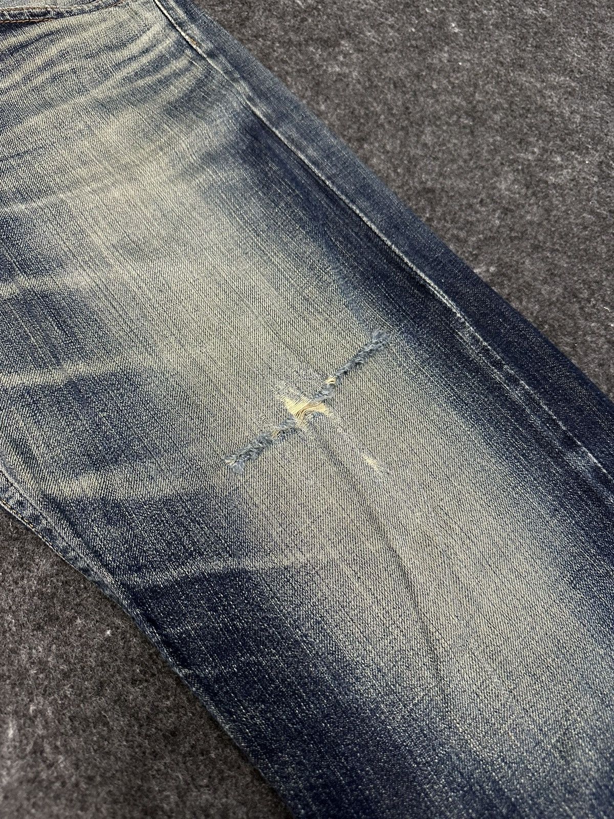 Edwin 90s Vintage Edwin XV 403 MudWash Distressed Denim 34x29 F27 Size US 34 / EU 50 - 4 Thumbnail