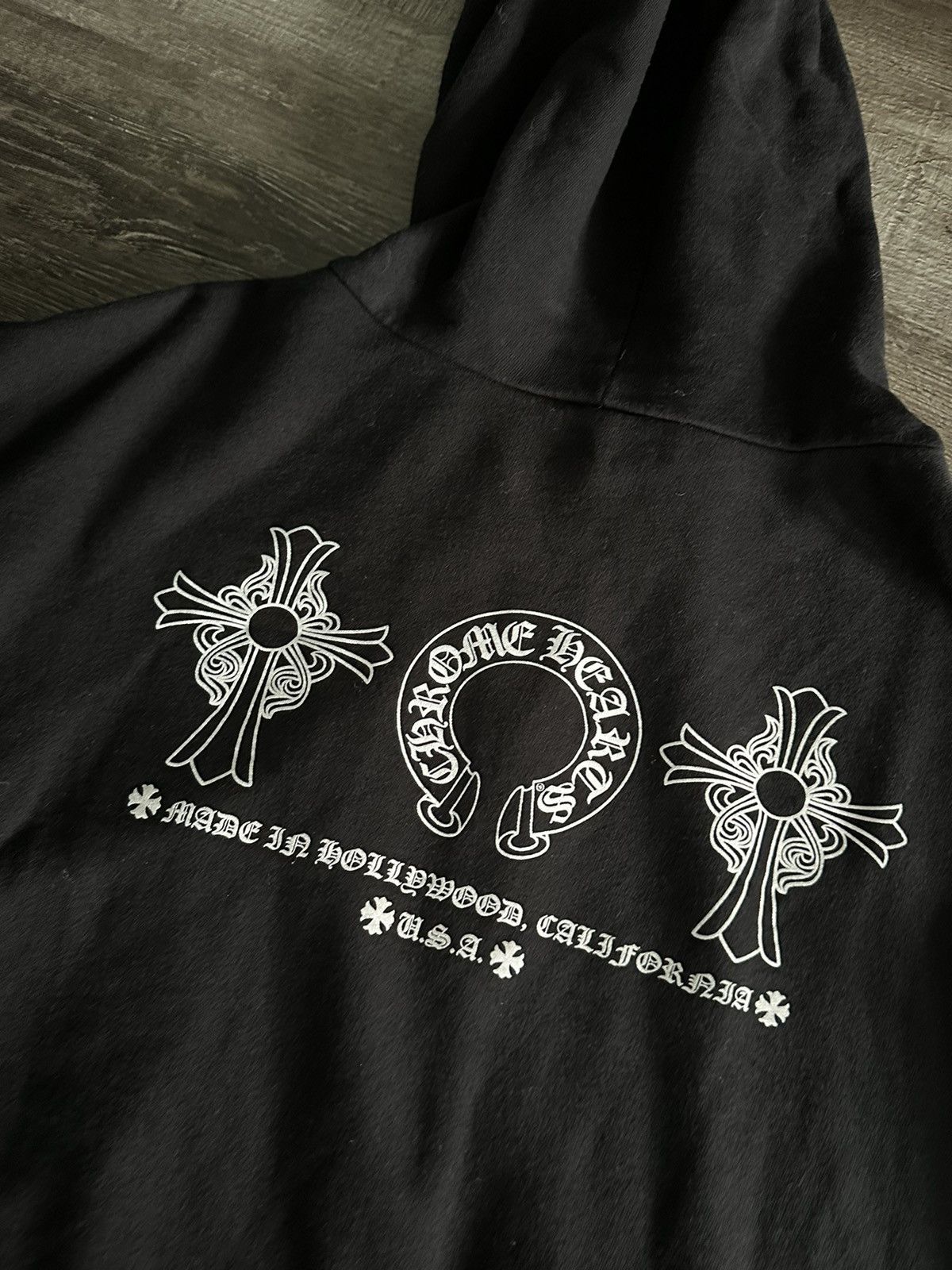 Chrome Hearts 🔥Chrome Hearts LA Exclusive Zip-up Black Hoodie🔥 Size US XL / EU 56 / 4 - 13 Thumbnail