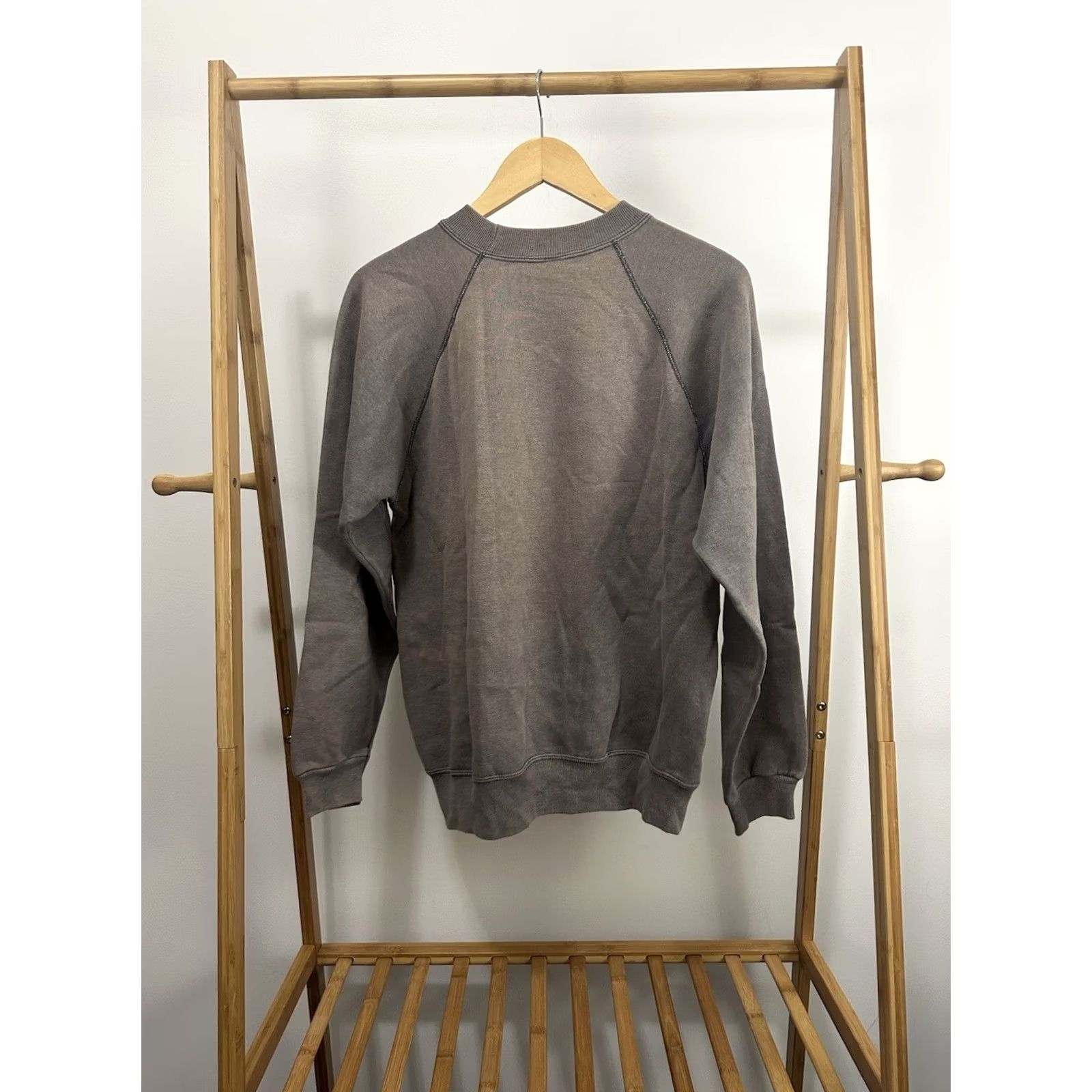 Hanes Hanes Sweatshirt Raglan VTG 80s Gradient Sun Faded Super Worn Gray L Mens Pullover Crewneck, Size Large, Hooded? Size US L / EU 52-54 / 3 - 2 Thumbnail
