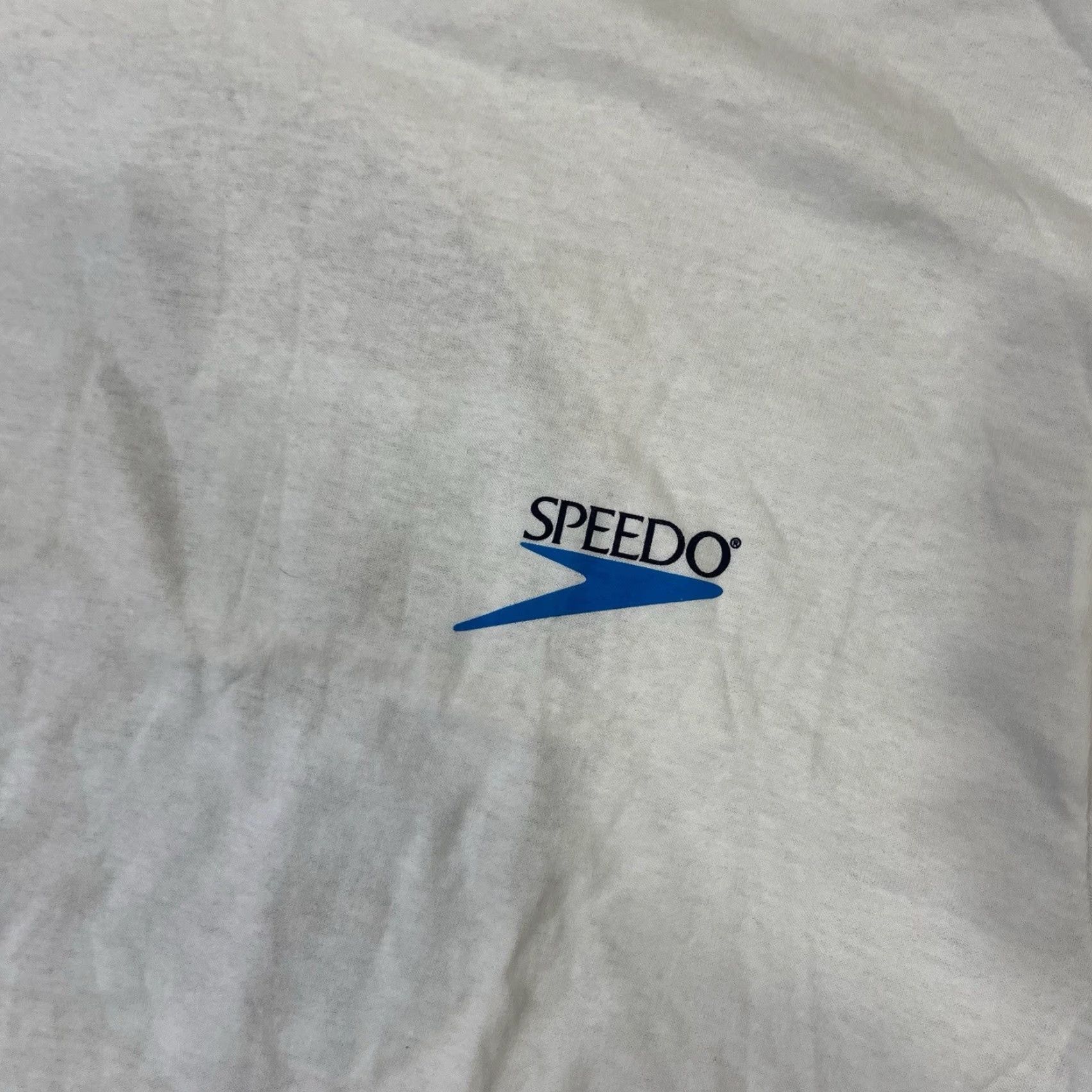 Speedo VINTAGE Speedo Shirt XL Men Black USA 1990s 1997 Crew Neck Short Sleeve Cotton Knit Graphic Print Lightweight Regular Tee Size US XL / EU 56 / 4 - 5 Thumbnail