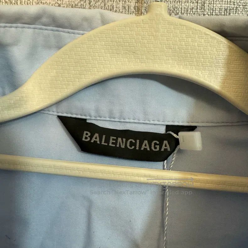Balenciaga Balenciaga Back letter print blue long-sleeve shirt Size US S / EU 44-46 / 1 - 3 Thumbnail