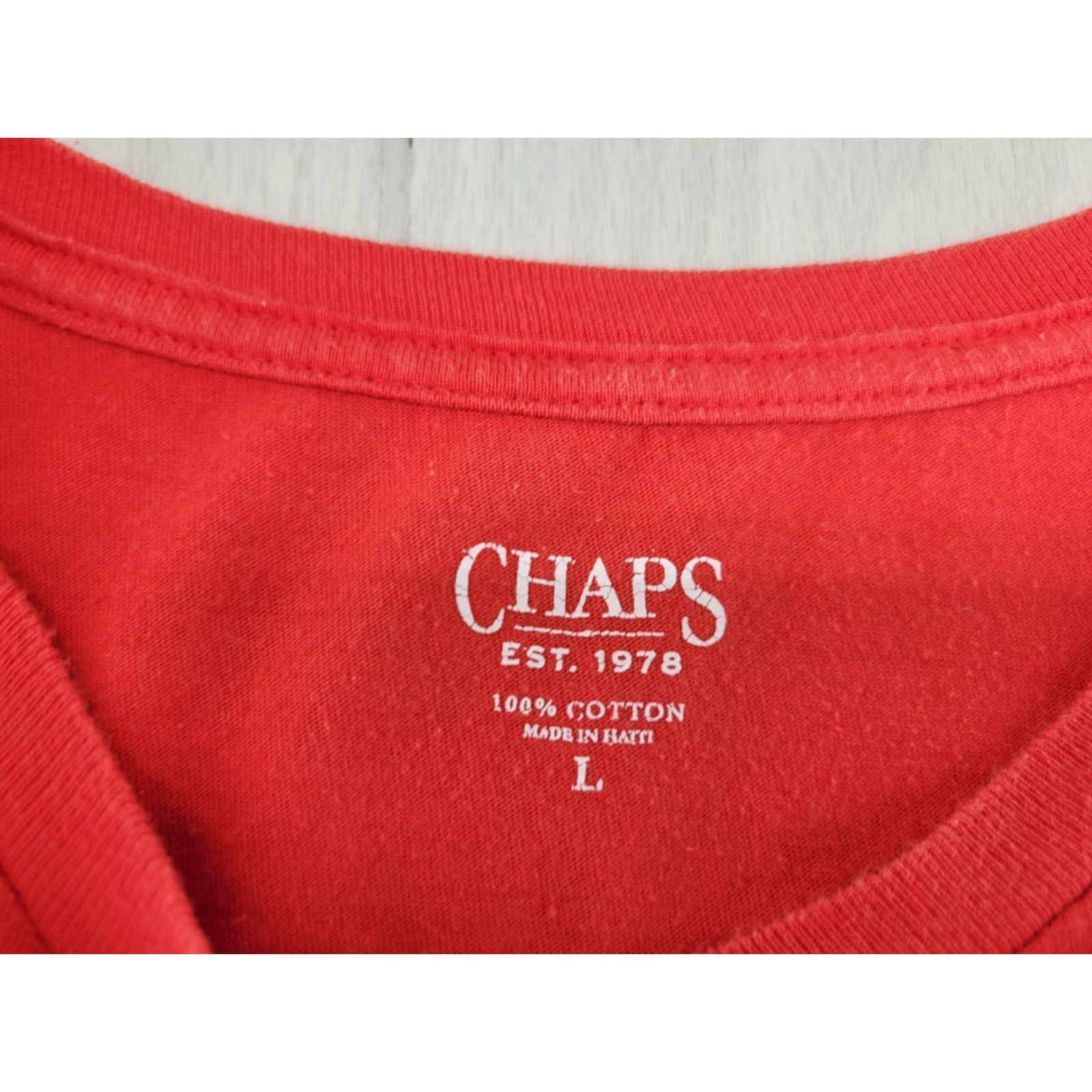 Chaps Chaps Shirt Mens Speed Boat Tours Size Large Red Size US L / EU 52-54 / 3 - 8 Thumbnail