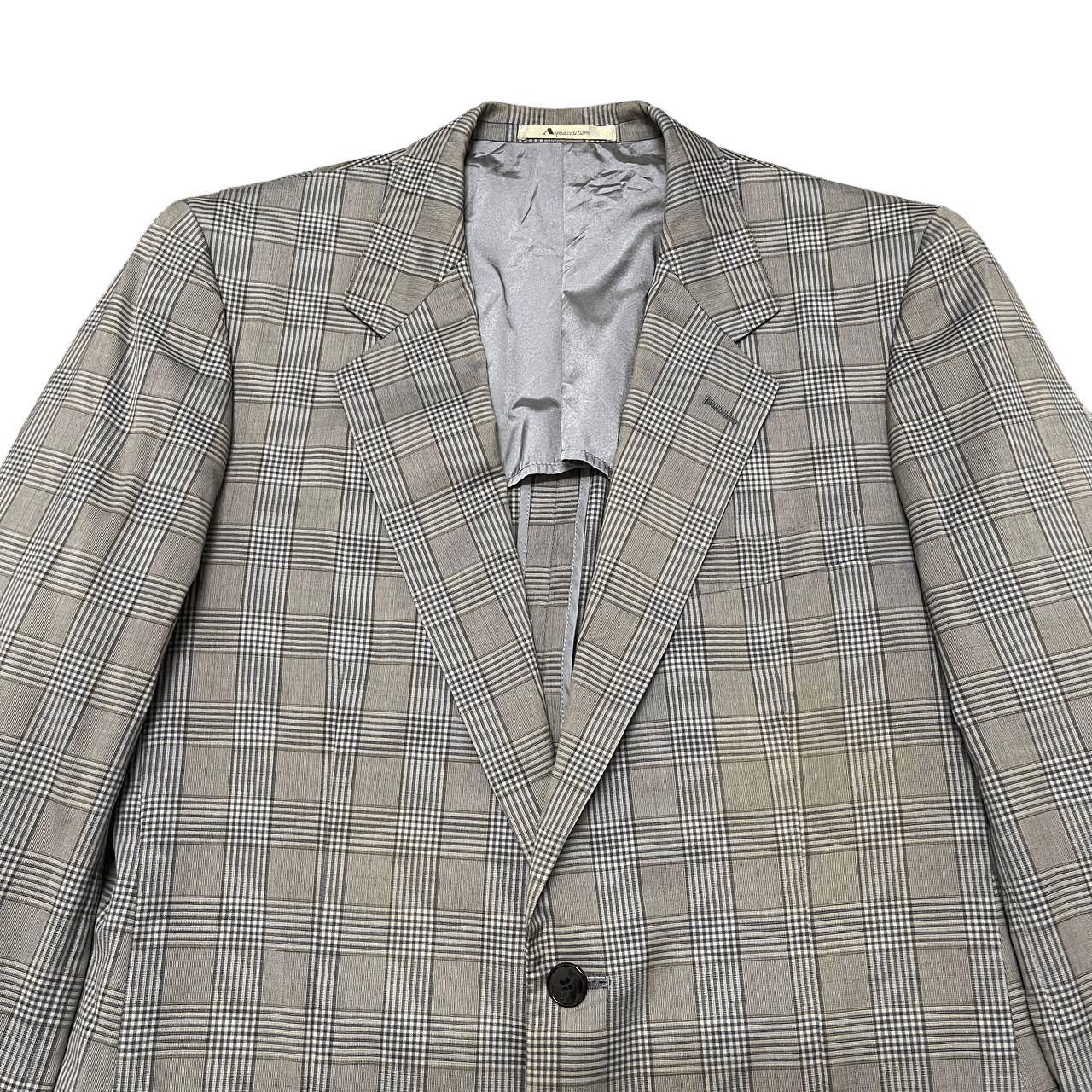 Aquascutum Vintage Aquascutum Checked Wool Blazer Jacket Size US M / EU 48-50 / 2 - 2 Thumbnail