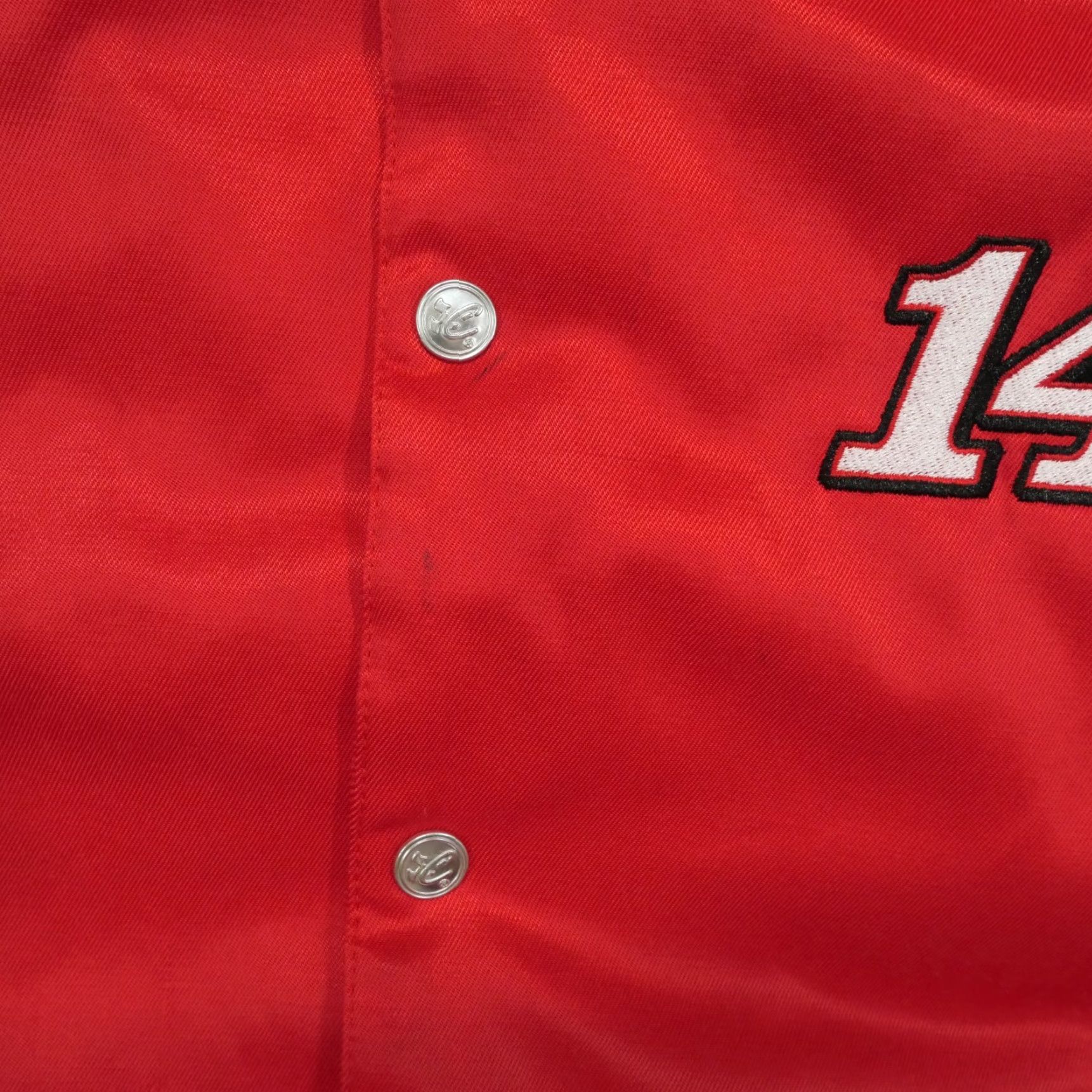 Chase Authentics VINTAGE Tony Stewart Jacket Adult Small Red Snap Varsity Quilt Lined Nascar Y2K Chase Authentics Bomber Jacket Blue 80s Mens S Size US S / EU 44-46 / 1 - 4 Thumbnail
