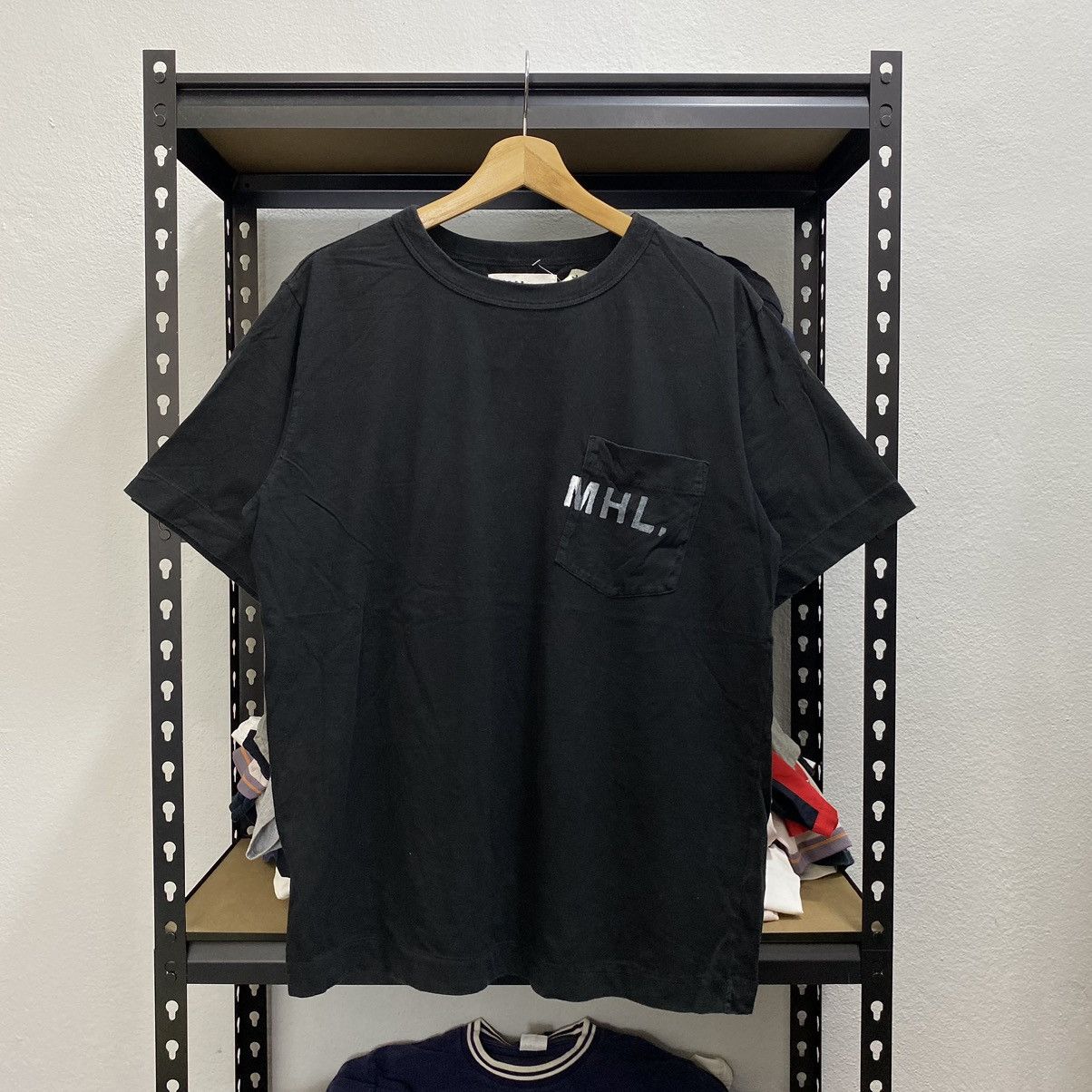 Designer × Japanese Brand × Margaret Howell Tshirt Margaret Howell Single Pocket Black Colour Size US XL / EU 56 / 4 - 1 Thumbnail