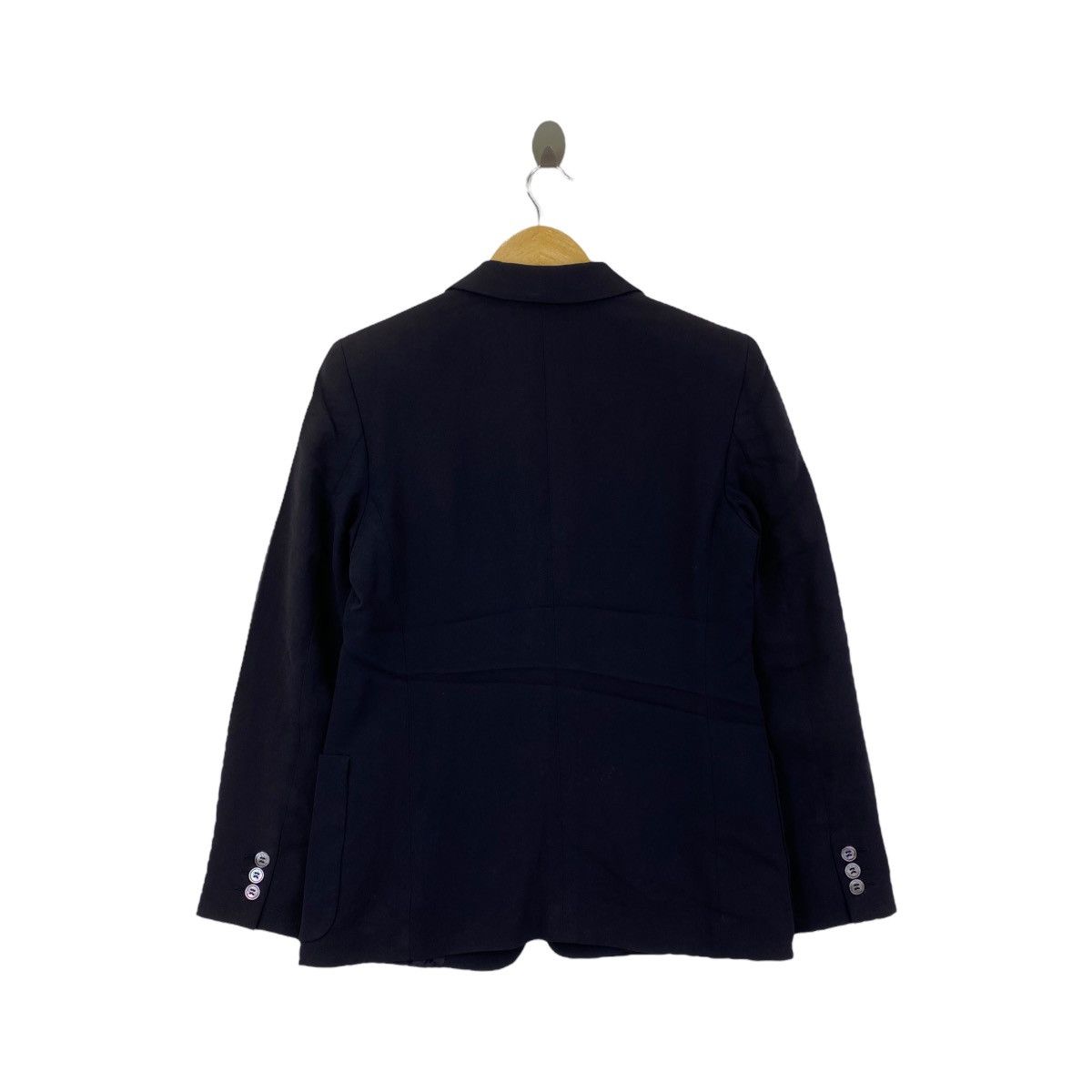 Vintage MAX MARA Italy Designer Black Blazer Coat Size S / US 4 / IT 40 - 4 Thumbnail