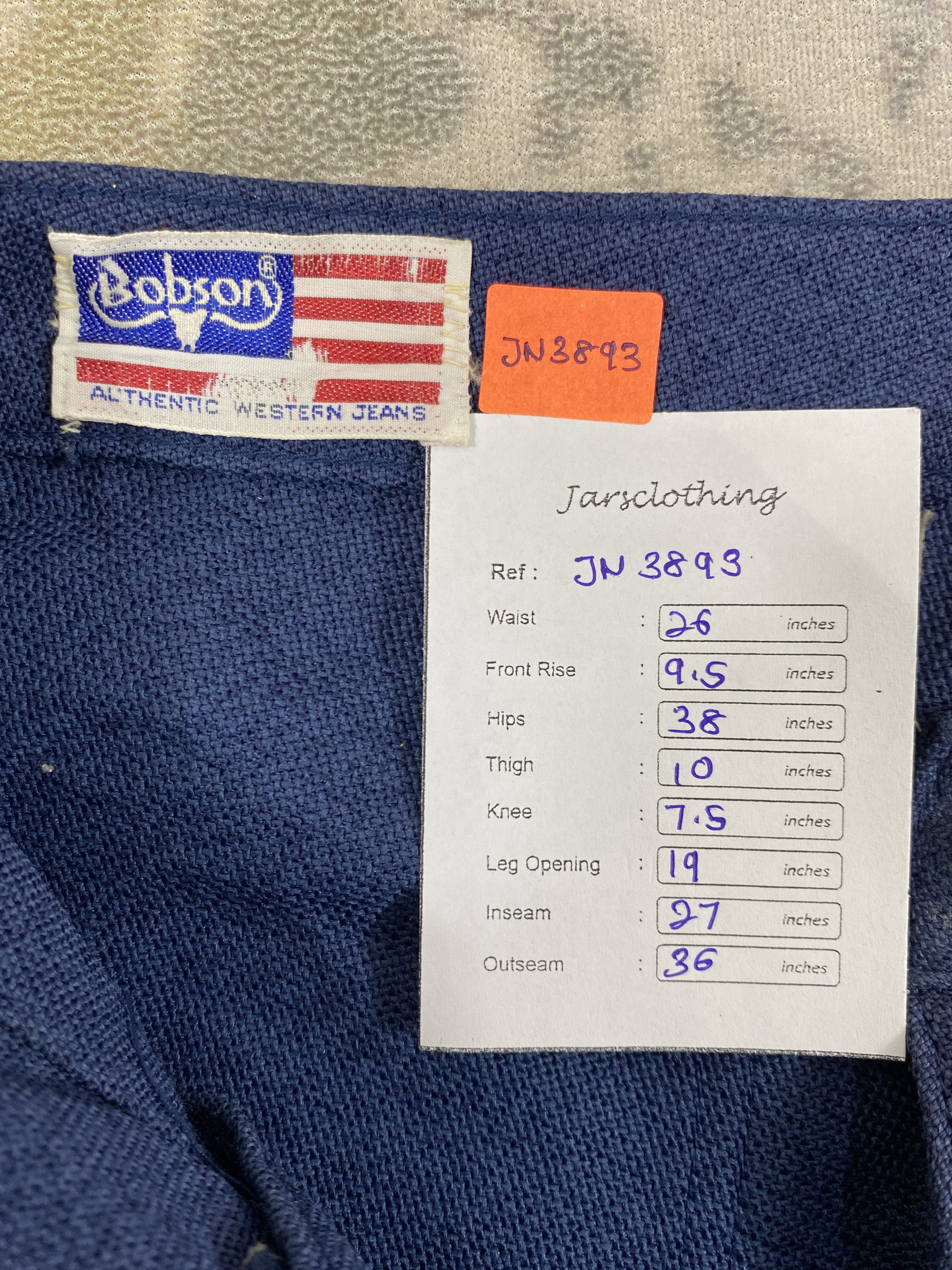Japanese Brand Vintage Bobson Bush Pants Flare 26x27 Denim- JN3893 Size 26" / US 2 / IT 38 - 6 Thumbnail