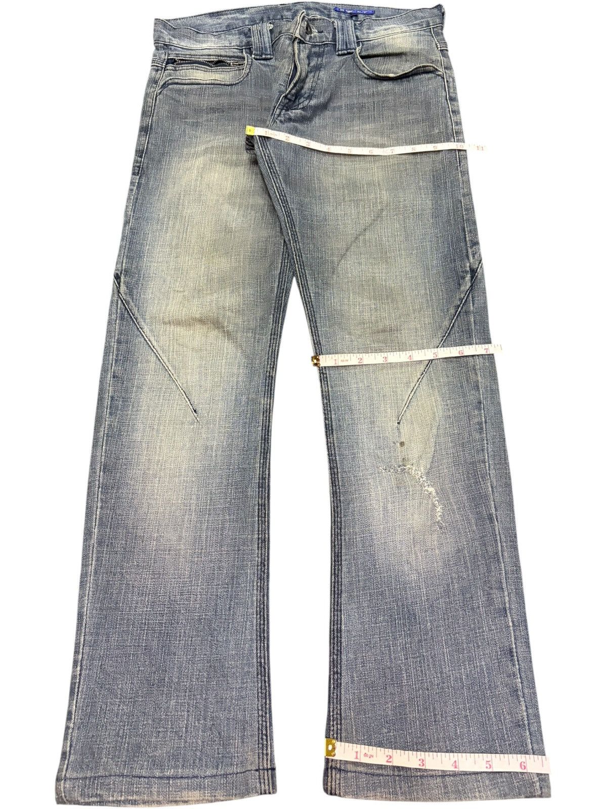 semanticdesign Vintage Semantic Design Faded Wash Distressed Jeans Size US 30 / EU 46 - 8 Thumbnail
