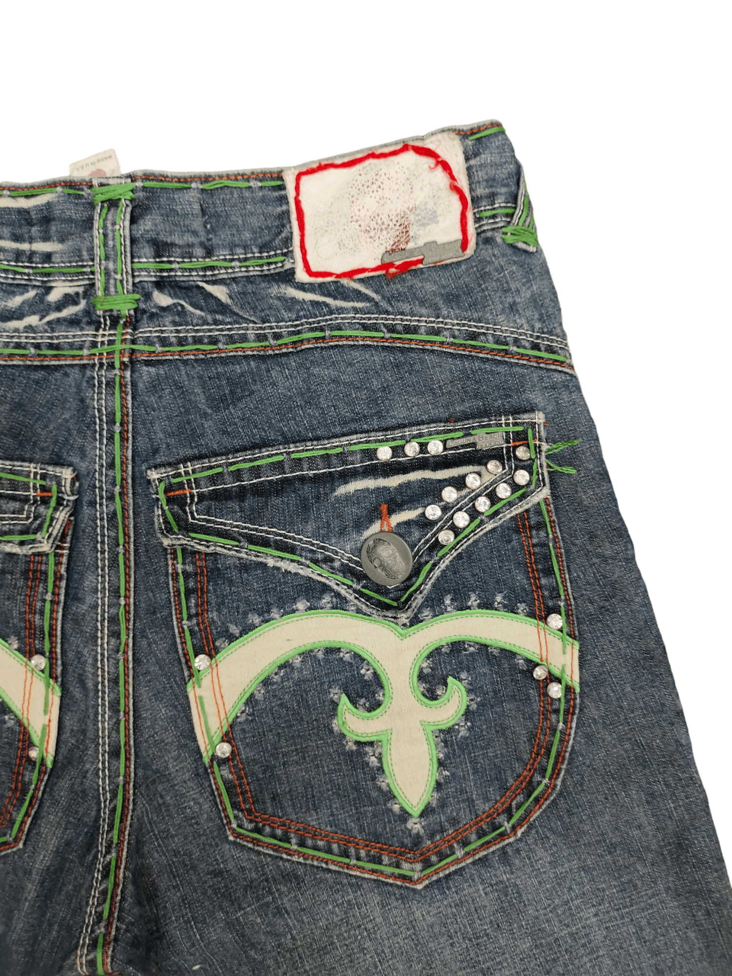 Le Grande Bleu (L.G.B.) Flare Jeans Laguna Beach Denim Boot Cut Chrome Heart Inspire Size US 30 / EU 46 - 5 Thumbnail