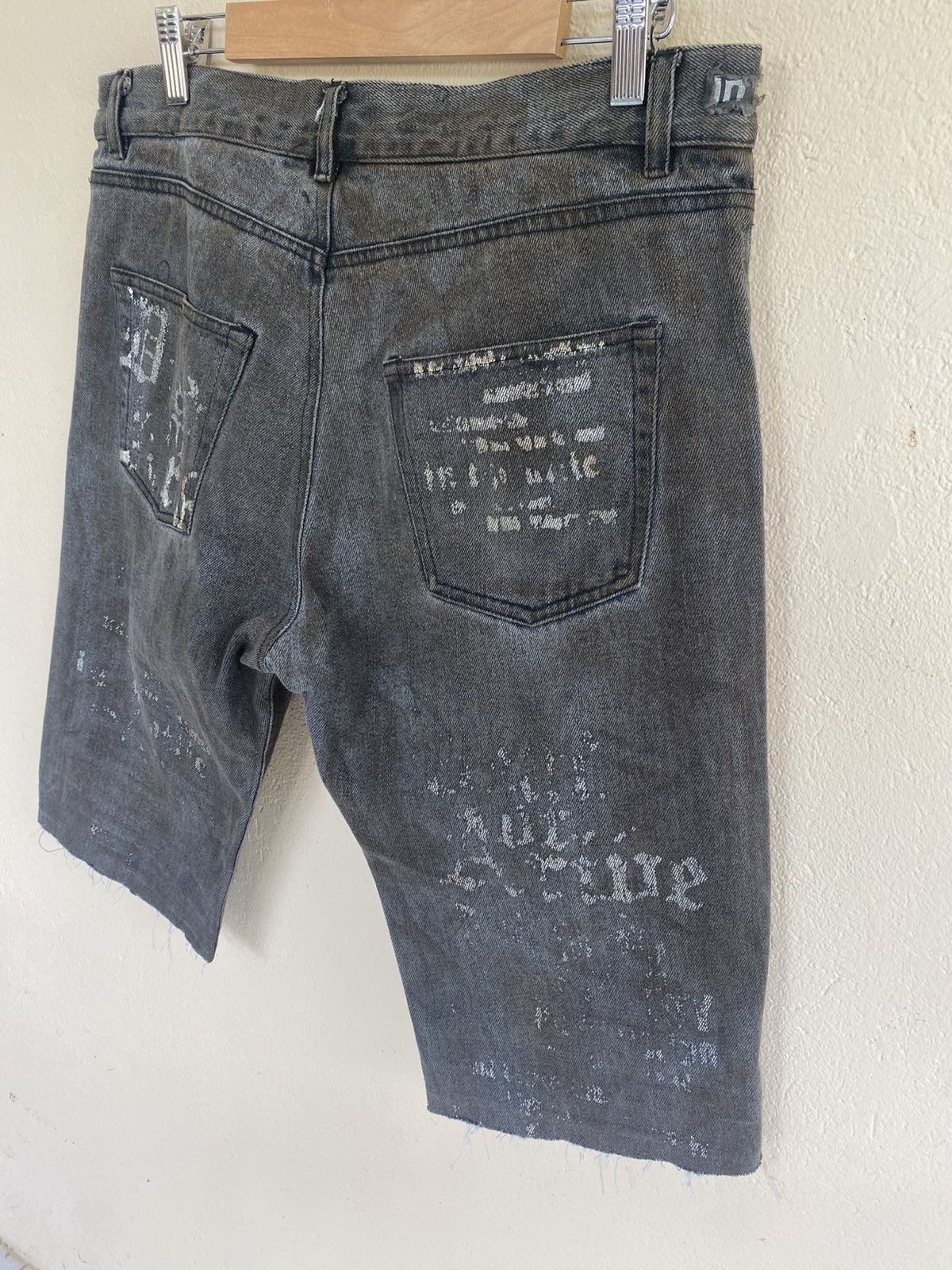 In The Attic IntheAttoc Rusty Punk Distressed Short Denim Size US 32 / EU 48 - 5 Thumbnail