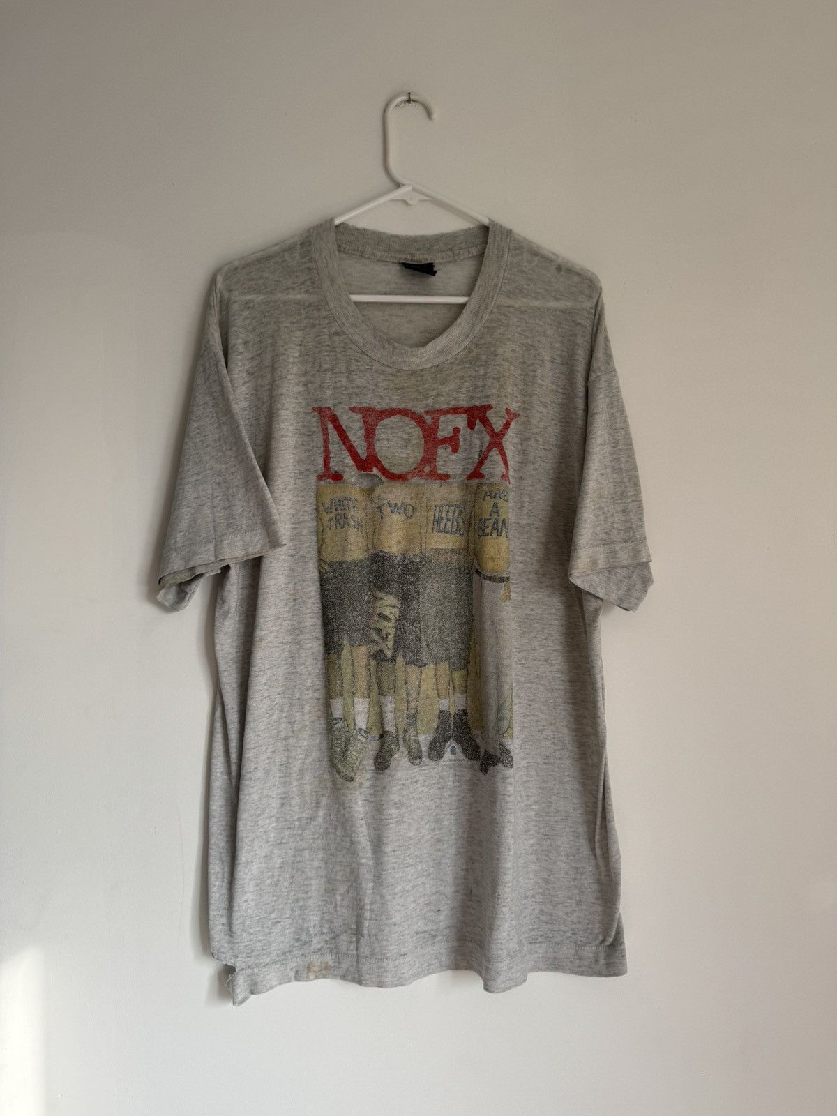 Vintage 1993 Paper Thin NOFX shirt Size US XL / EU 56 / 4 - 1 Thumbnail