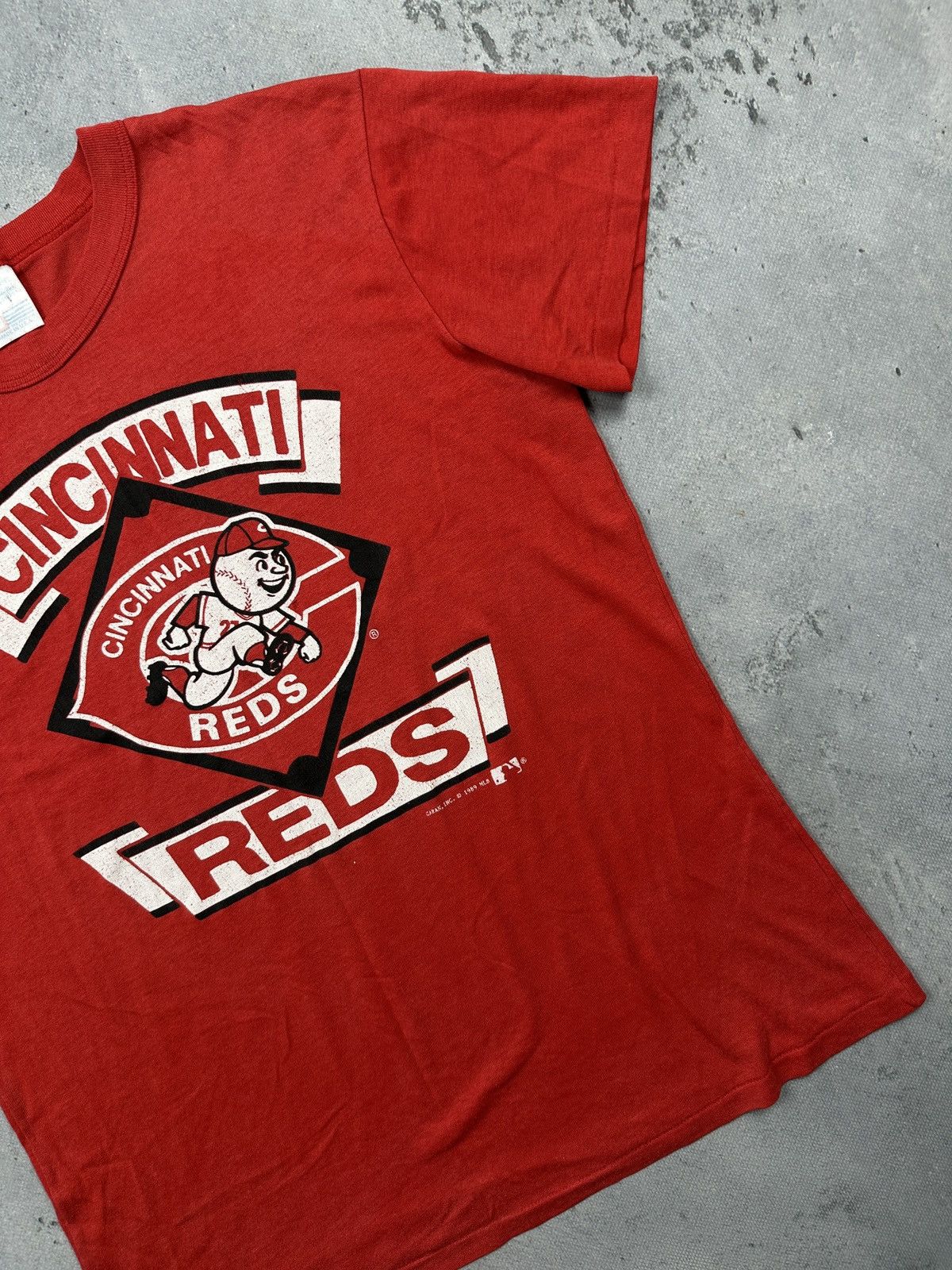 MLB Vintage 1989 Cincinnati Reds MLB Graphic T-Shirt Made in USA Size US L / EU 52-54 / 3 - 4 Thumbnail