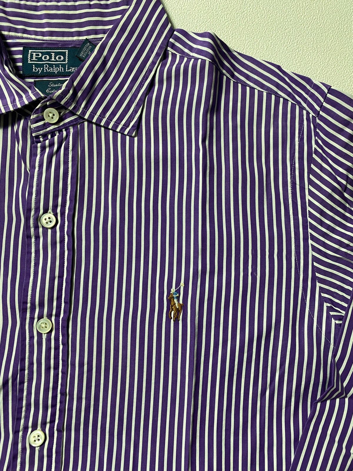 Polo Ralph Lauren Vintage Polo Ralph Lauren cotton striped shirt Size US L / EU 52-54 / 3 - 2 Thumbnail