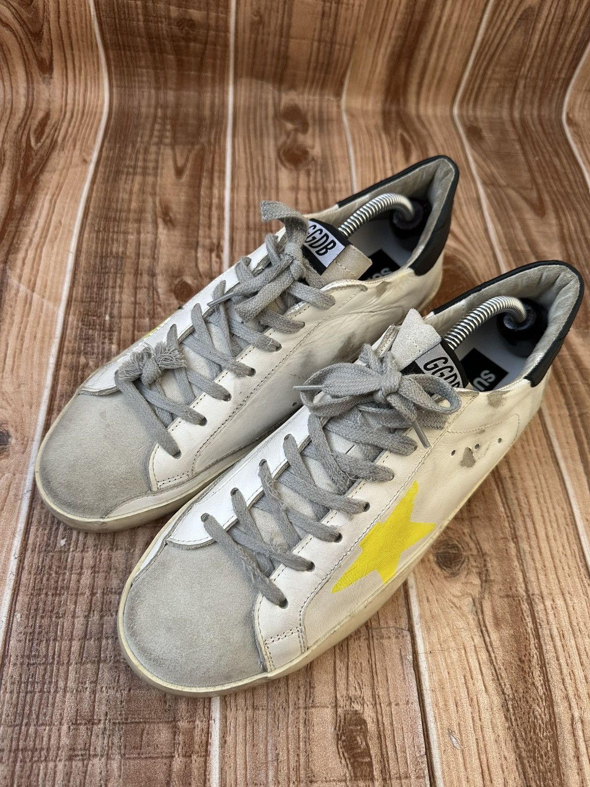 Golden Goose Golden Goose ‘Have a Golden Day’ White Leather/Suede Lowtops Size US 10 / EU 43 - 3 Thumbnail