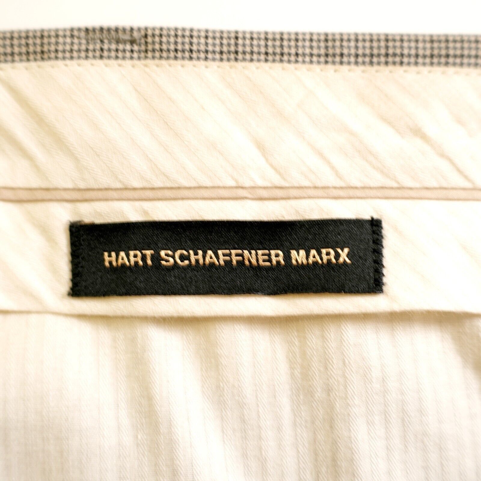 Hart Schaffner Marx Hart Schaffner Marx Wool Dress Pants 45/29 Beige Gray Cream Size 44R - 6 Thumbnail