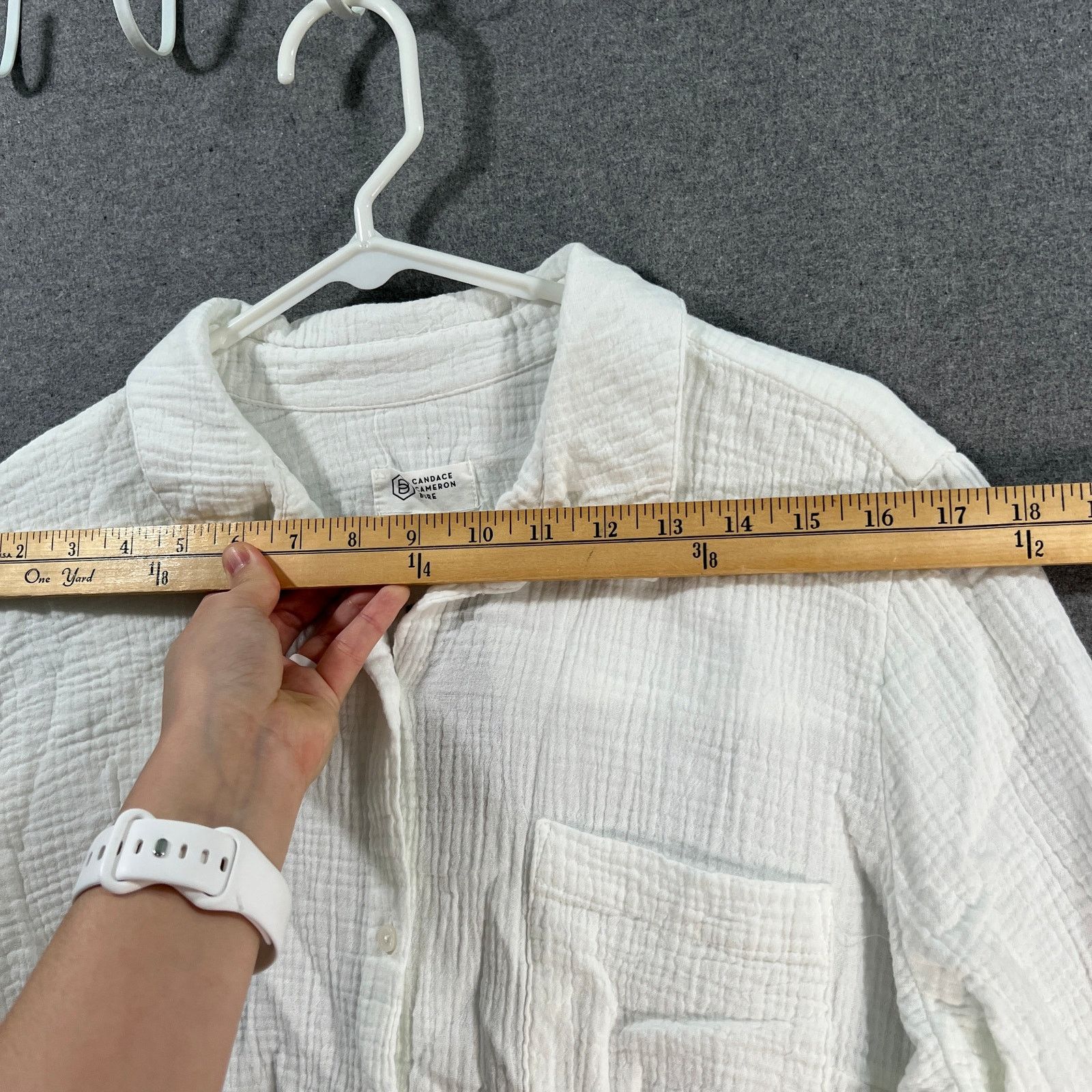 Other Candace Cameron Bure Petite Dip-Dye Button Front Shirt Size M / US 6-8 / IT 42-44 - 6 Thumbnail