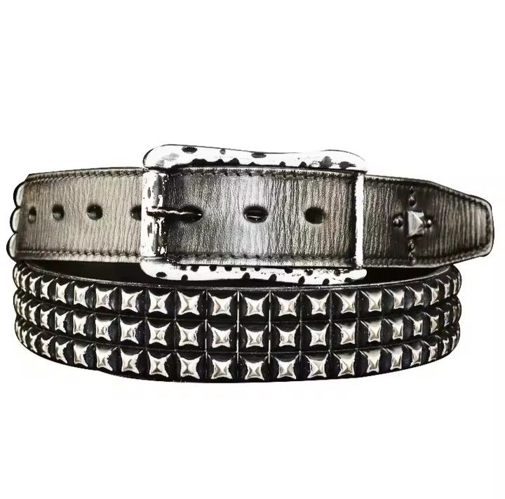 Japanese Brand Retro Rivet belt Size ONE SIZE - 2 Thumbnail