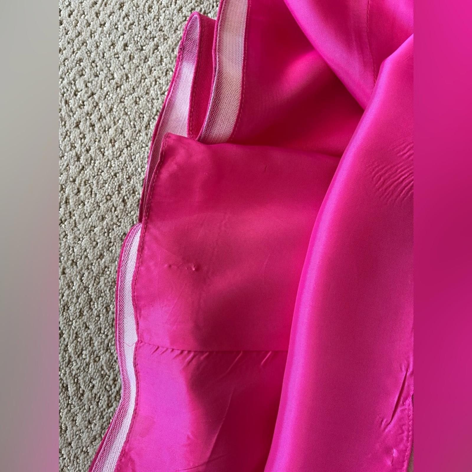 Jil Stuart Fuschia Jill Stuart Pink Notched Strapless Mermaid Gown Size XS / US 0-2 / IT 36-38 - 5 Thumbnail