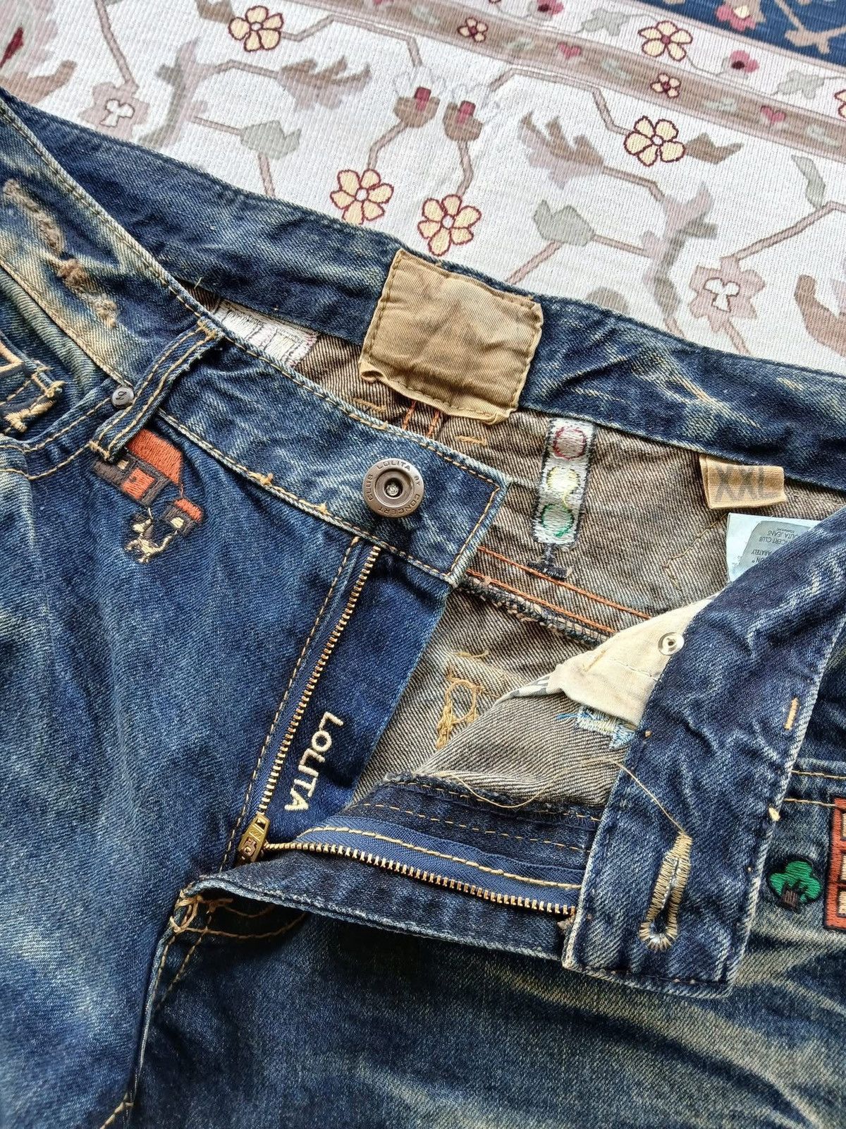 If Six Was Nine YOSHITOMO NARA LOLITA DENIM JEANS Size US 36 / EU 52 - 3 Thumbnail