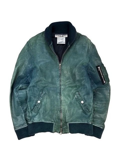 Vintage Katharine Hamnett Varsity Bomber Jacket Womens Size M