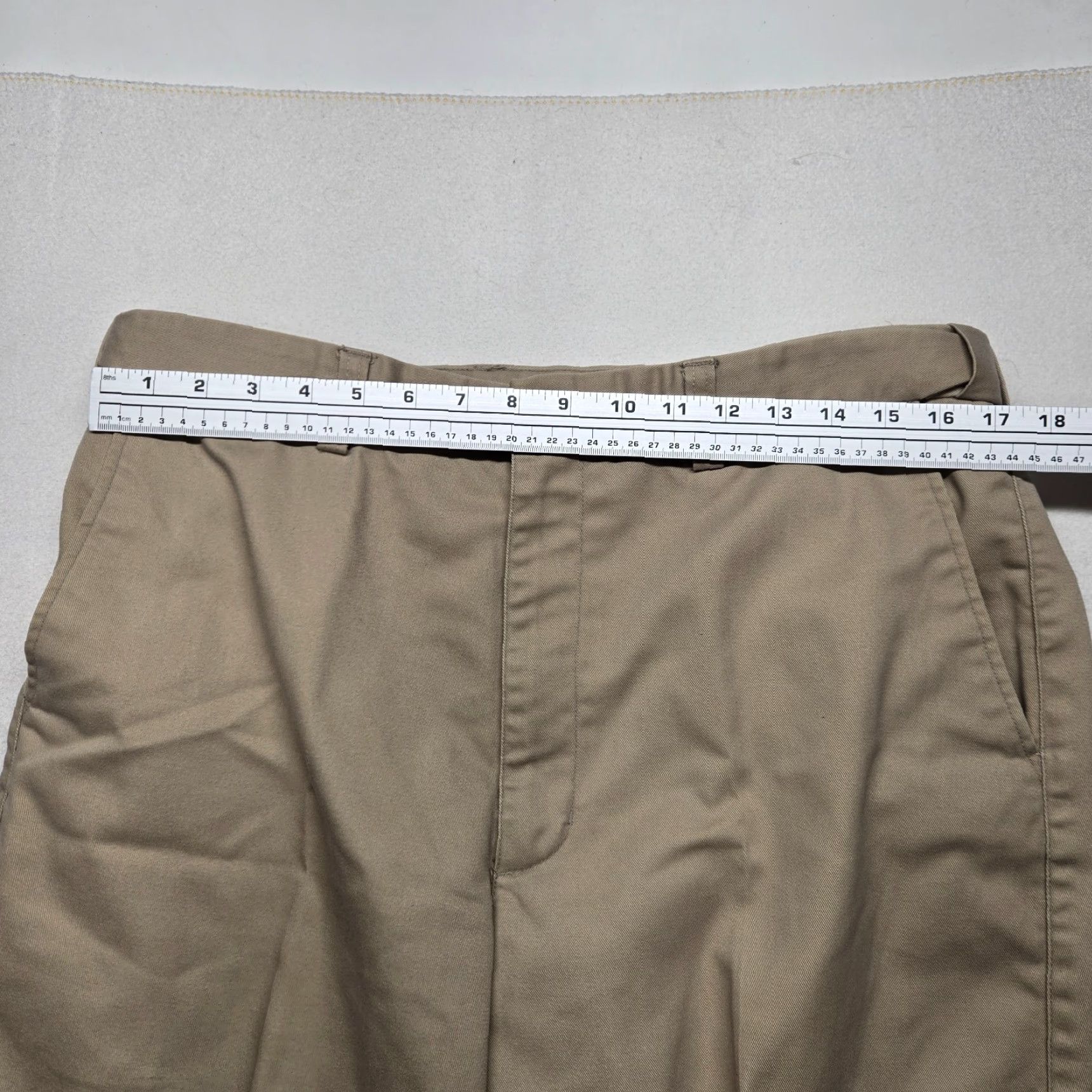 Vintage VINTAGE Puritan Pants Men 36x30 Chino Straight Regular Beige 36" Inseam 30" Cotton Polyester Easy Care Belt Loops Front Pleated Work Casual Size US 36 / EU 52 - 4 Thumbnail