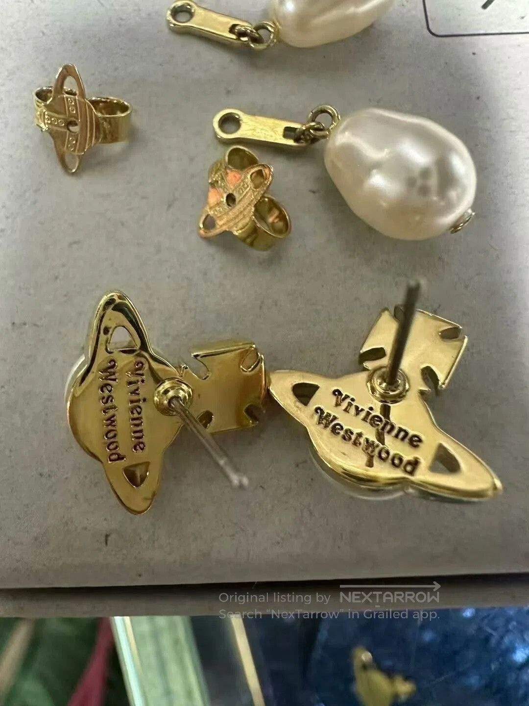 Vivienne Westwood Vivienne Westwood Saturn Pearl Earrings. Size ONE SIZE - 5 Thumbnail