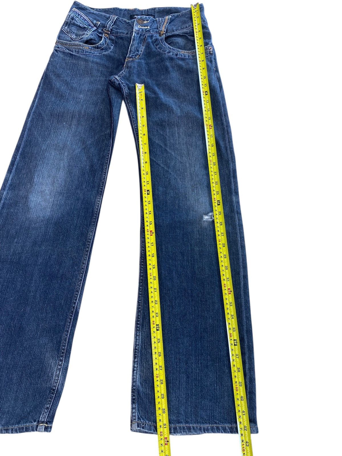 Japanese Brand Japanese Brand Blue Wash Style Boot Cut Leg Jean Size US 30 / EU 46 - 8 Thumbnail