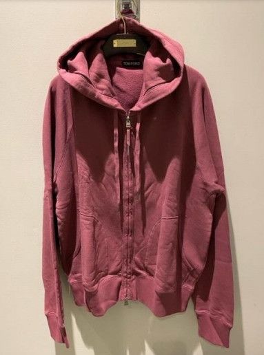 Tom Ford o1w1db10225 TFJ986 Zipped Hoodie in Dark Pink Size US S / EU 44-46 / 1 - 1 Preview