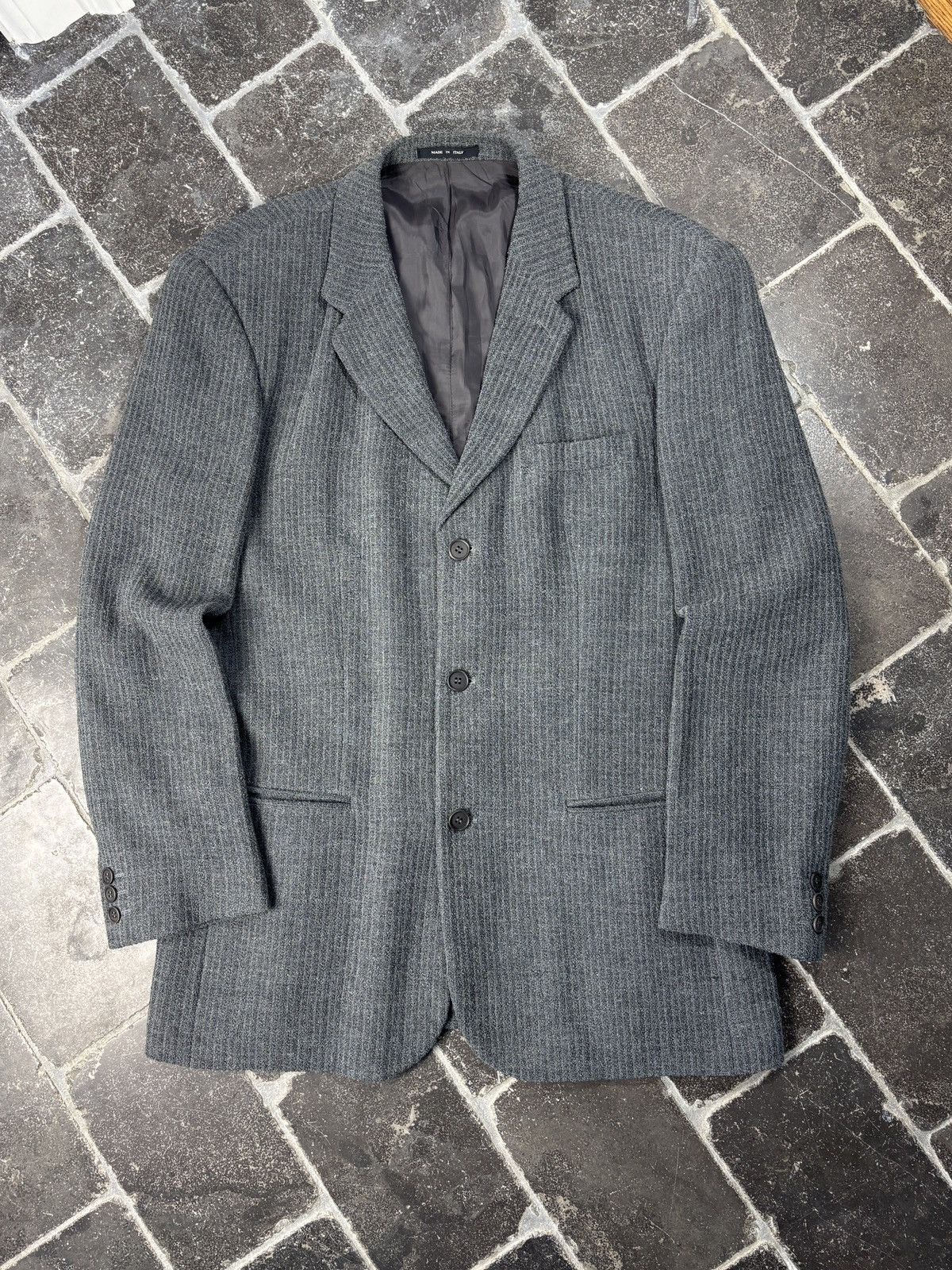 Emporio Armani 1996 Emporio Armani Jacket 90s Vintage Armani Textured Wool Size 50R - 1 Thumbnail