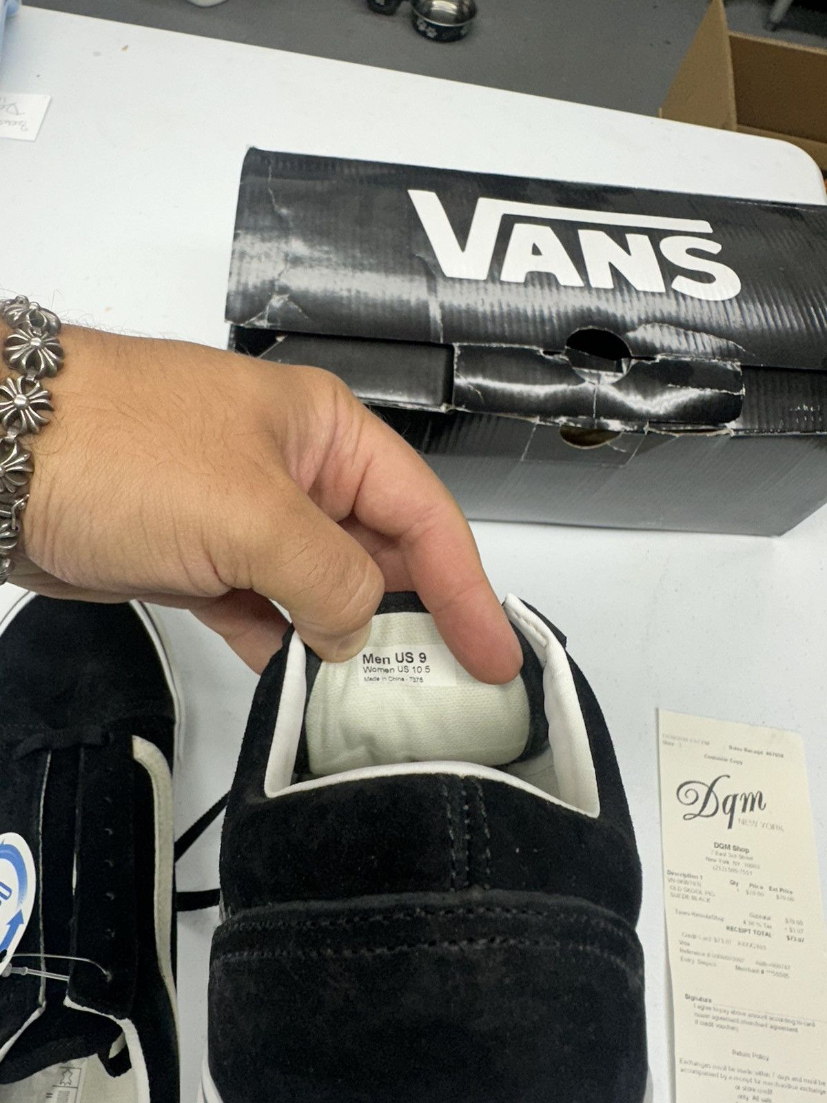 Vans Vans Old Skool Reissue Pig Suede Black size 9 Size US 9 / EU 42 - 6 Thumbnail
