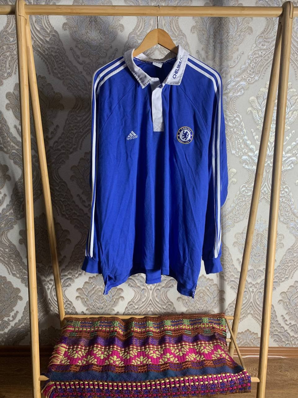 Adidas VINTAGE ADIDAS FC CHELSEA LONDON ENGLAND SOCCER JERSEY RETRO Size US XXL / EU 58 / 5 - 1 Thumbnail