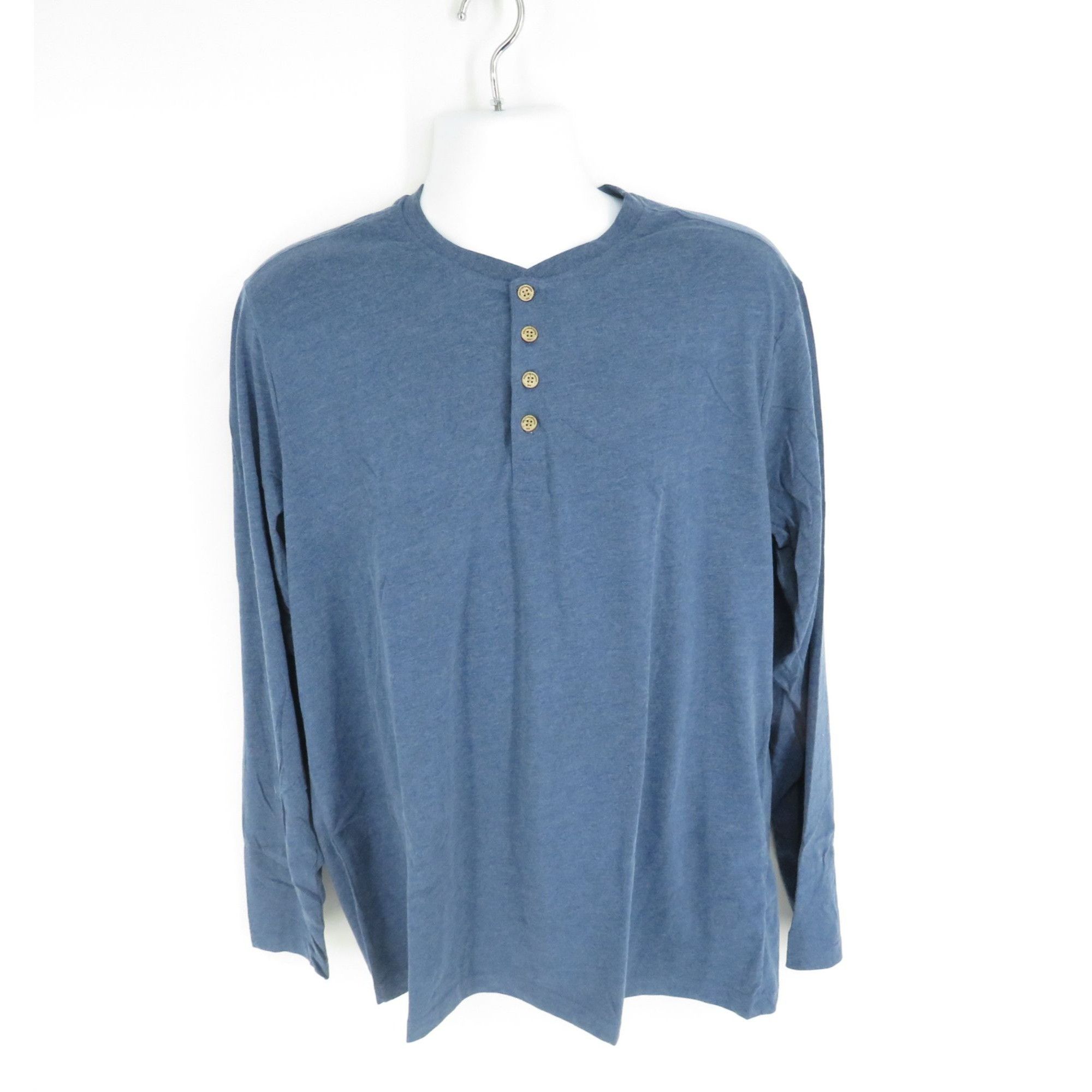 Other Weatherproof Mens XXXL Navy Heather Long Sleeve Henley Shirt Size US XXL / EU 58 / 5 - 3 Thumbnail
