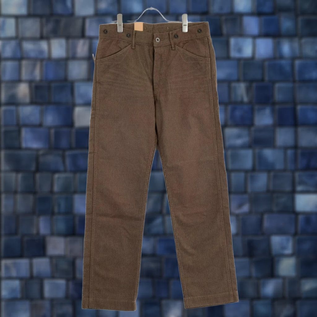 Ralph Lauren RRL Ralph Lauren Khaki Striped Cotton-twill Pants Size 29/30 Straight Men's Size US 29 - 1 Thumbnail