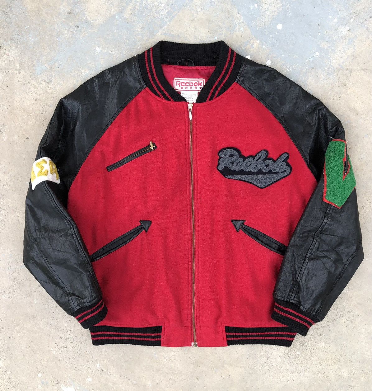 Reebok VTG Reebok Varsity Team Embroidery Spellout Varsity Jacket Size US M / EU 48-50 / 2 - 12 Thumbnail