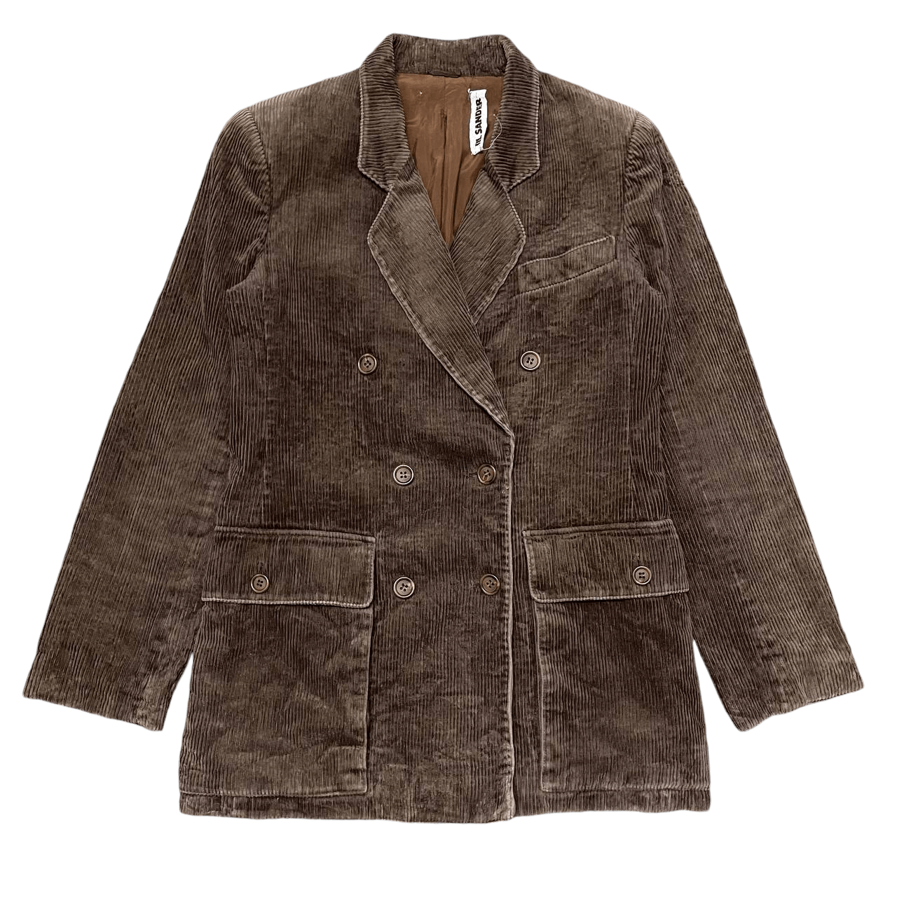 Jil Sander Vintage Jill Sander Corduroy Double Breasted Coat Size US S / EU 44-46 / 1 - 1 Thumbnail